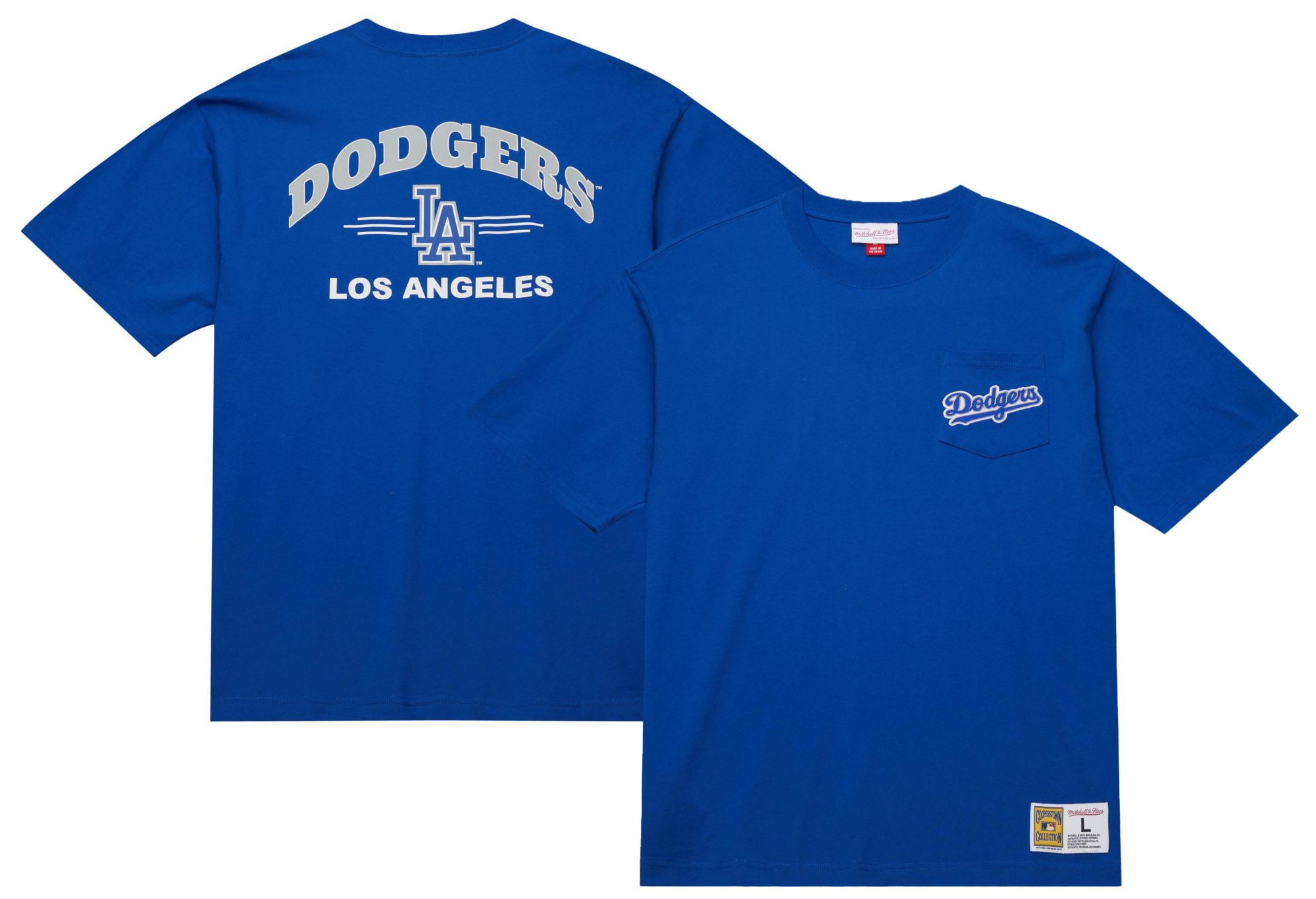 Mitchell &amp; Ness Men's Los Angeles Dodgers Royal Logo T-Shirt