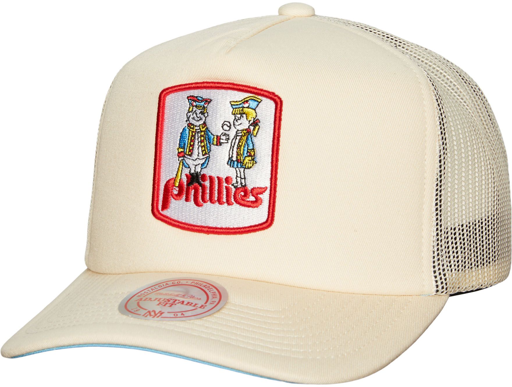 Mitchell &amp; Ness Adult Philadelphia Phillies White Evergreen Trucker Hat