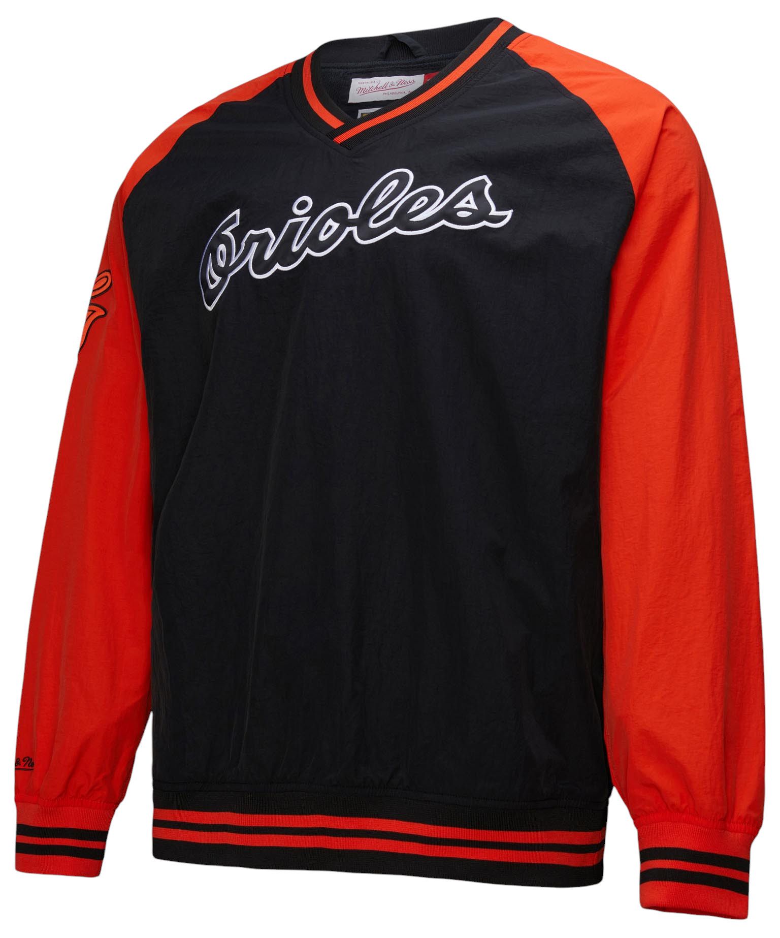 Mitchell &amp; Ness Men's Baltimore Orioles Black Vintage Logo Pullover