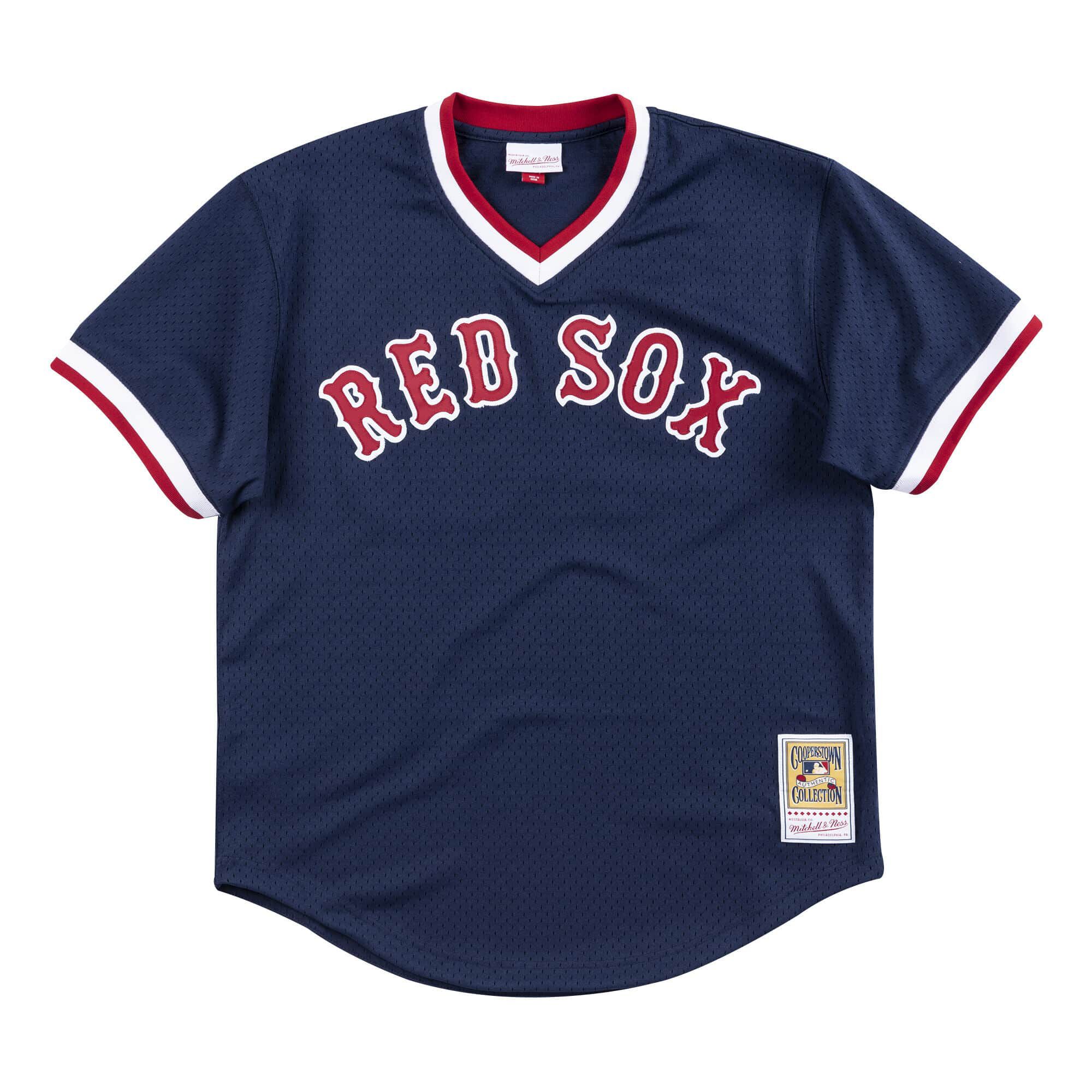 Mitchell &amp; Ness Men's Wade Boggs #12 Navy Cooperstown Alternate Mesh Batting Practice Jersey
