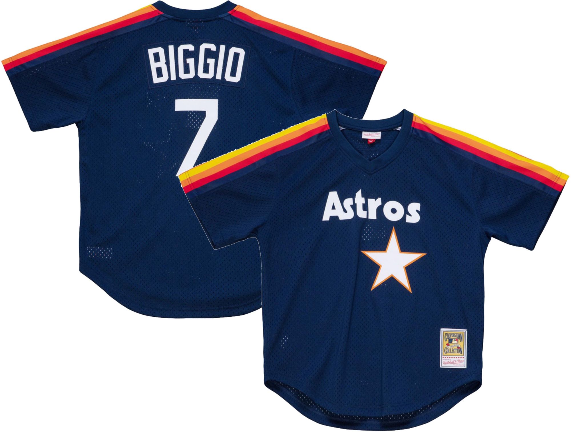 Mitchell & Ness Men's Craig Biggio #7 Blue Cooperstown Alternate Mesh Batting Practice Jersey