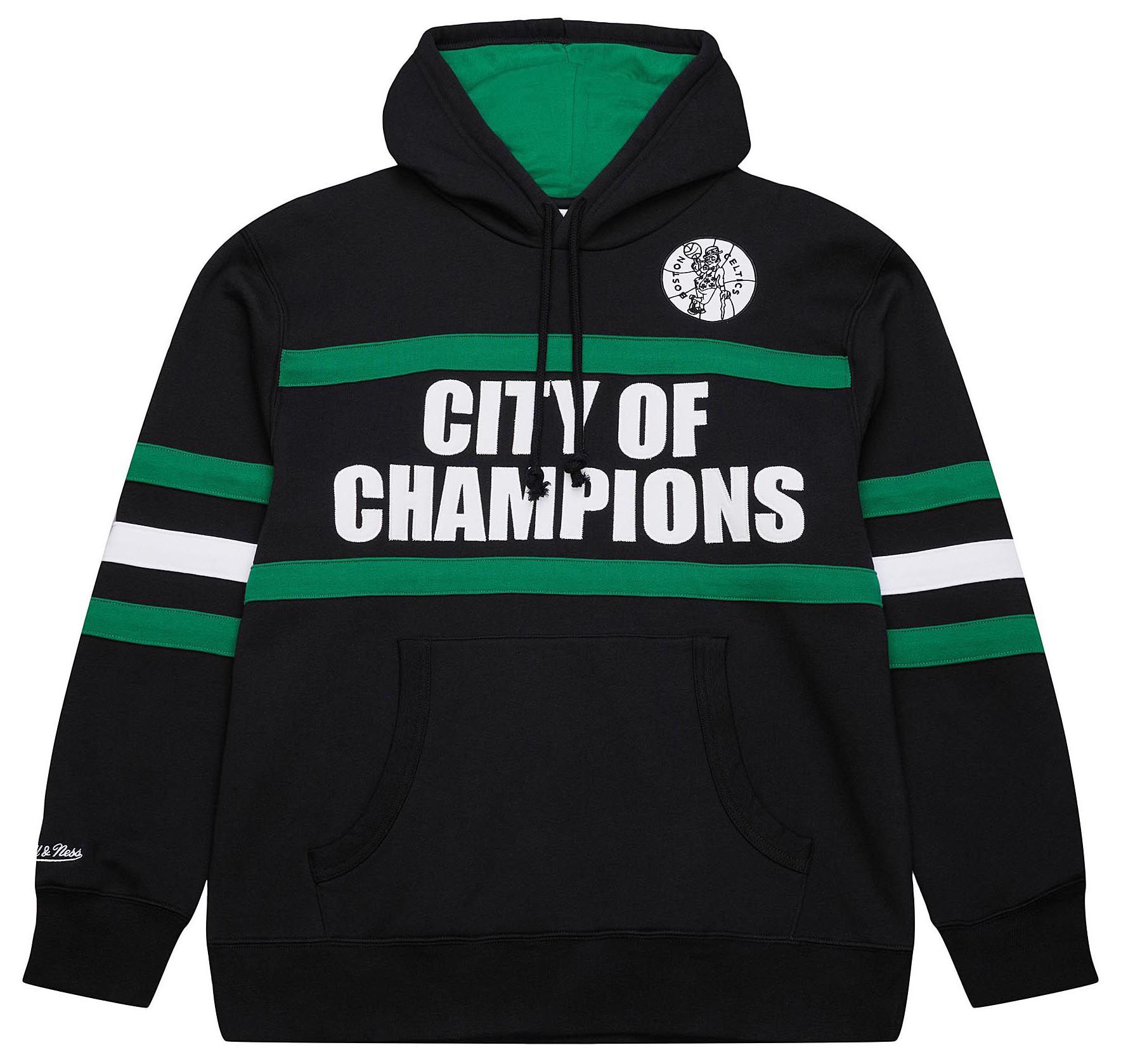 Mitchell & Ness Adult Boston Celtics Black Head Coach Hoodie