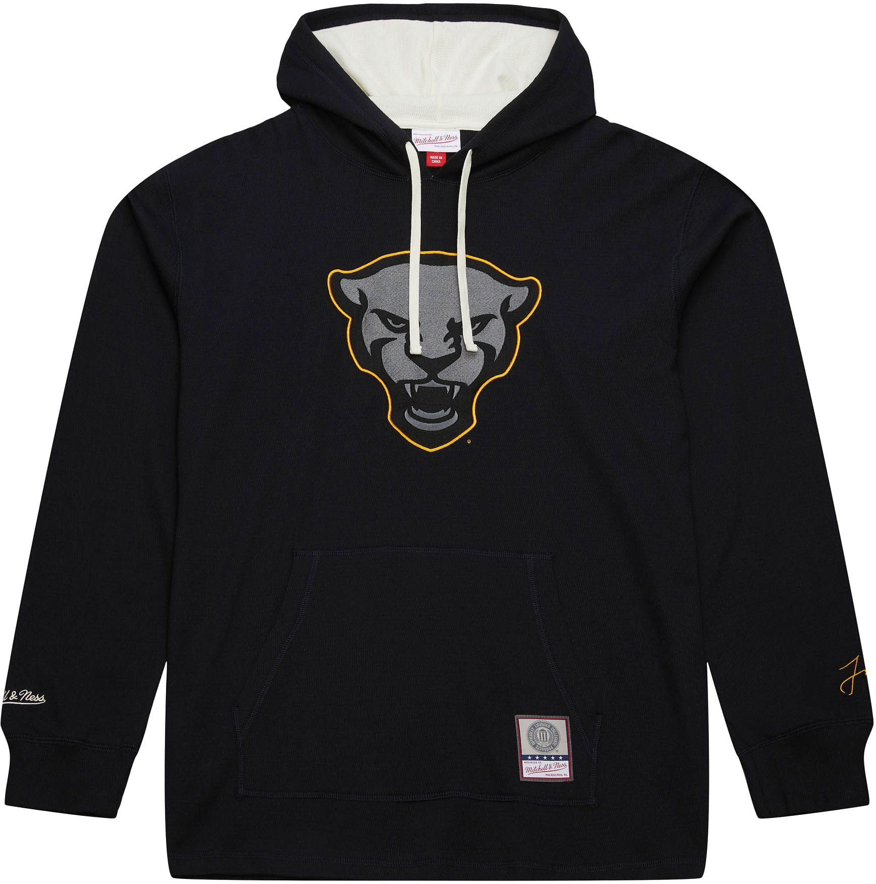Mitchell &amp; Ness Men's Pitt Panthers Black Thermal Logo Hoodie