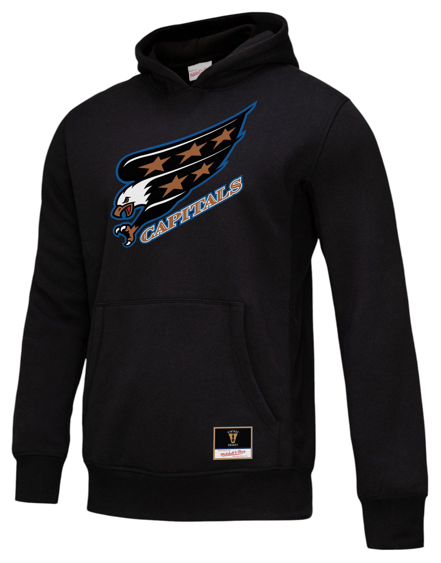 Mitchell &amp; Ness Adult Washington Capitals Black Screaming Eagle Pullover Hoodie