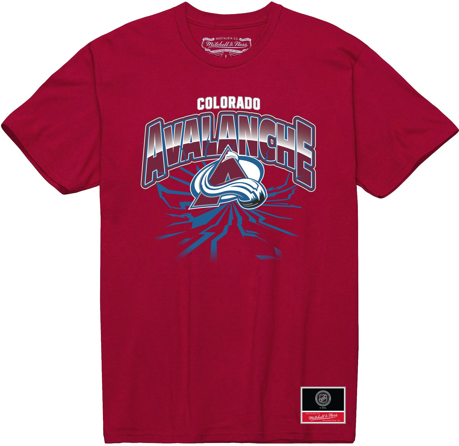 Mitchell & Ness Adult Colorado Avalanche Earthquake Maroon T-Shirt