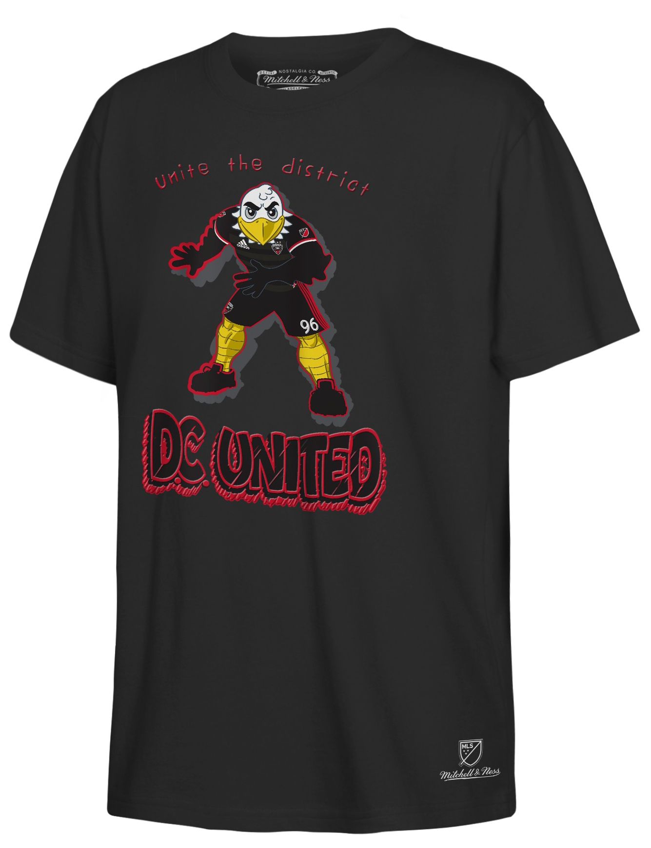 Mitchell & Ness Youth D.C. United Black Mascot T-Shirt