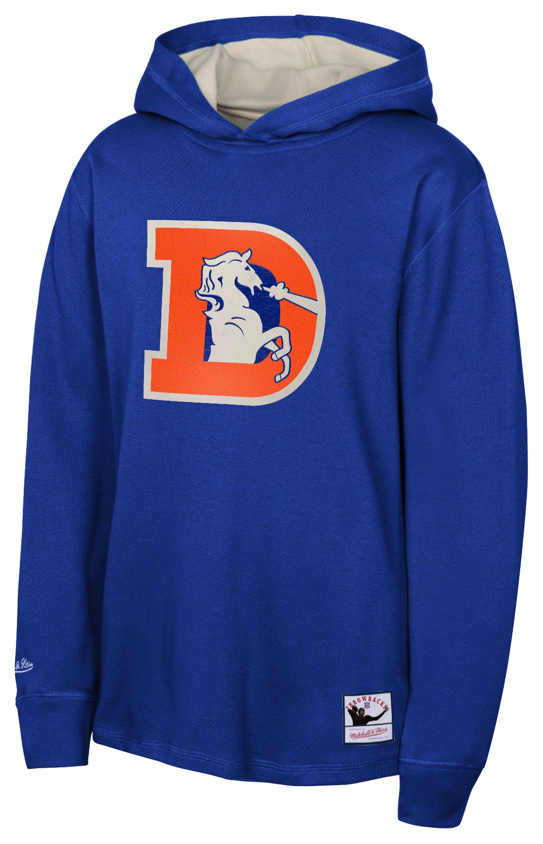 Mitchell &amp; Ness Youth Denver Broncos Thermal Blue Hoodie