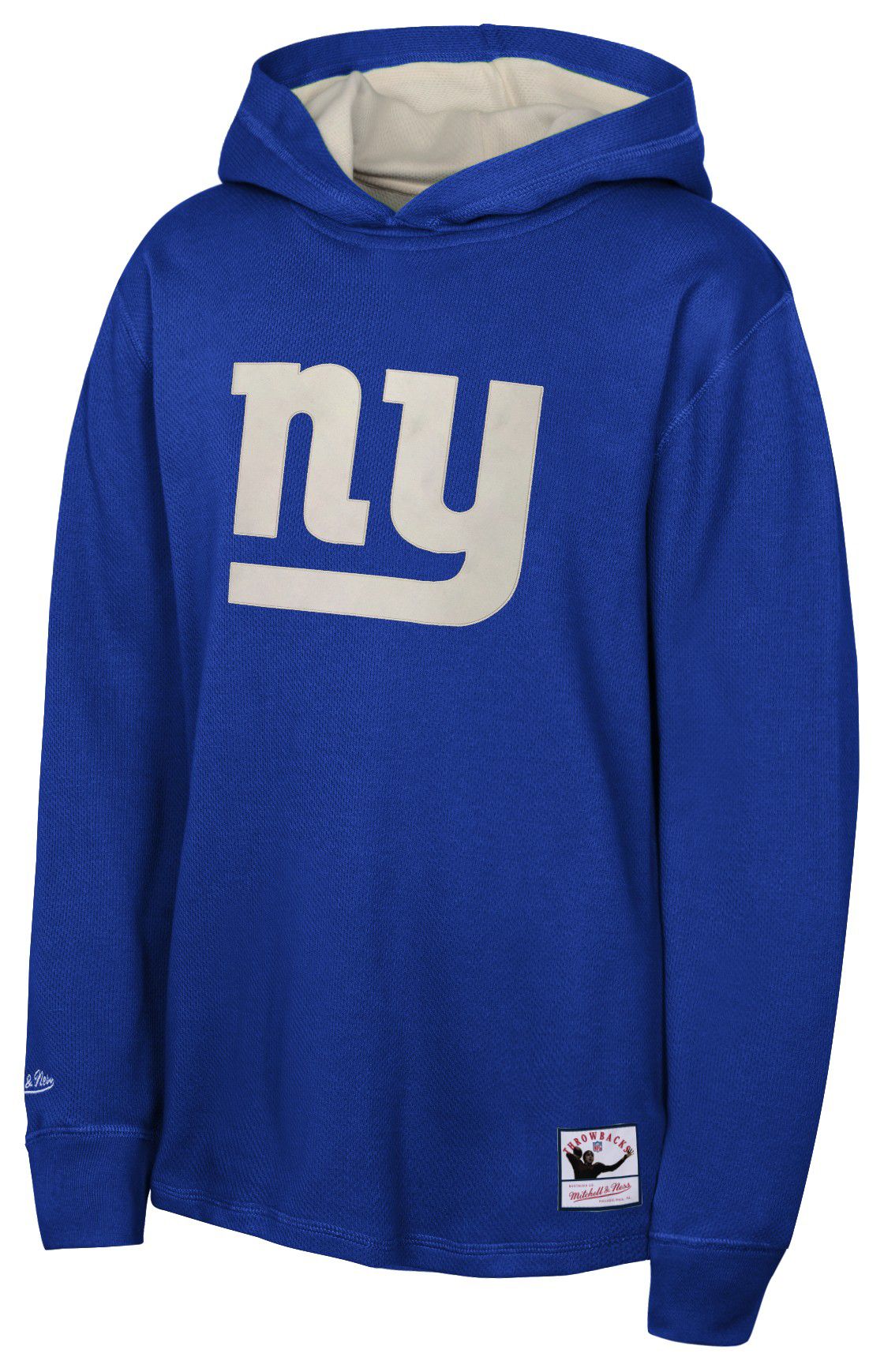 Mitchell &amp; Ness Youth New York Giants Thermal Blue Hoodie