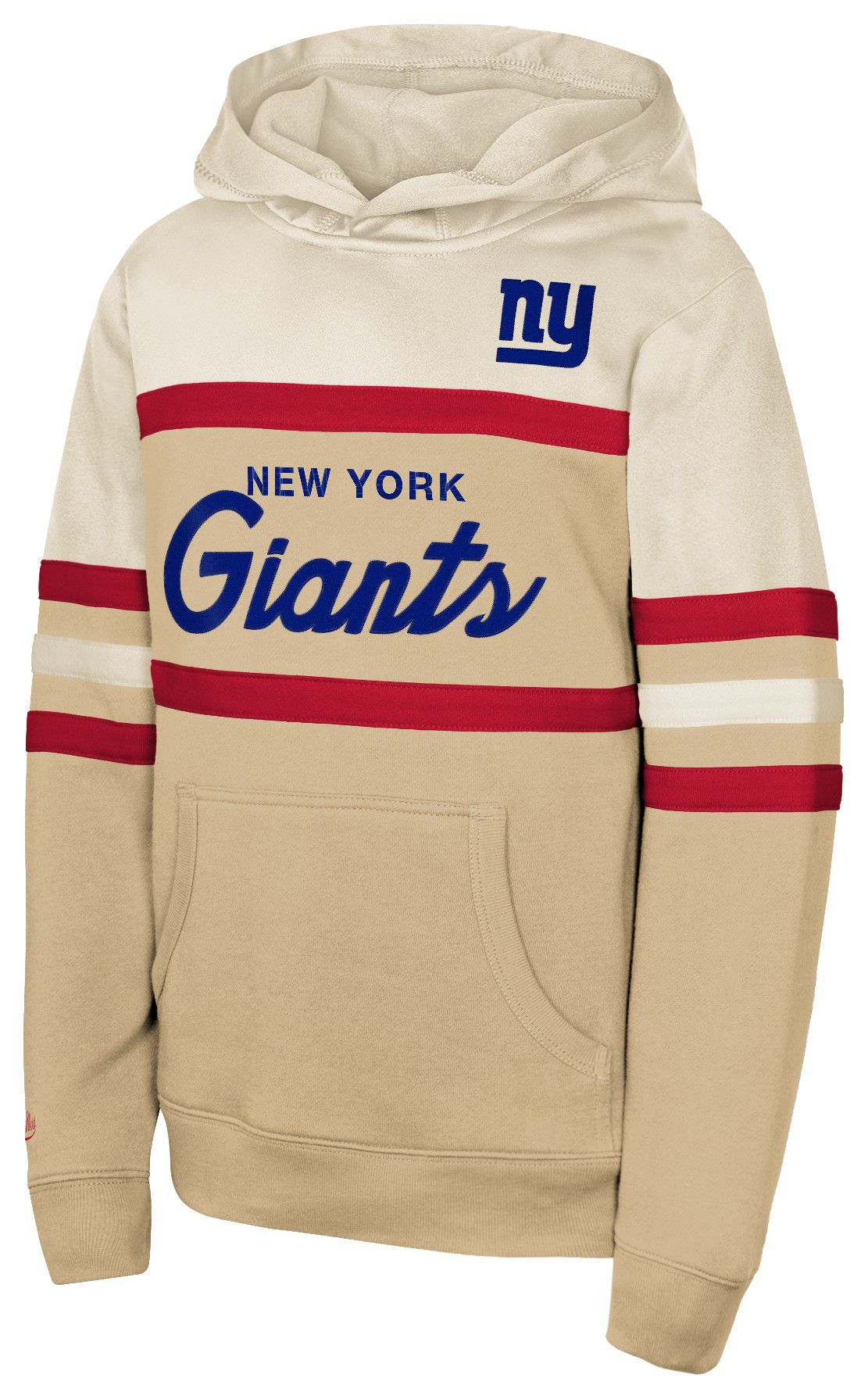 Mitchell &amp; Ness Youth New York Giants Head Coach Tan Pullover Hoodie