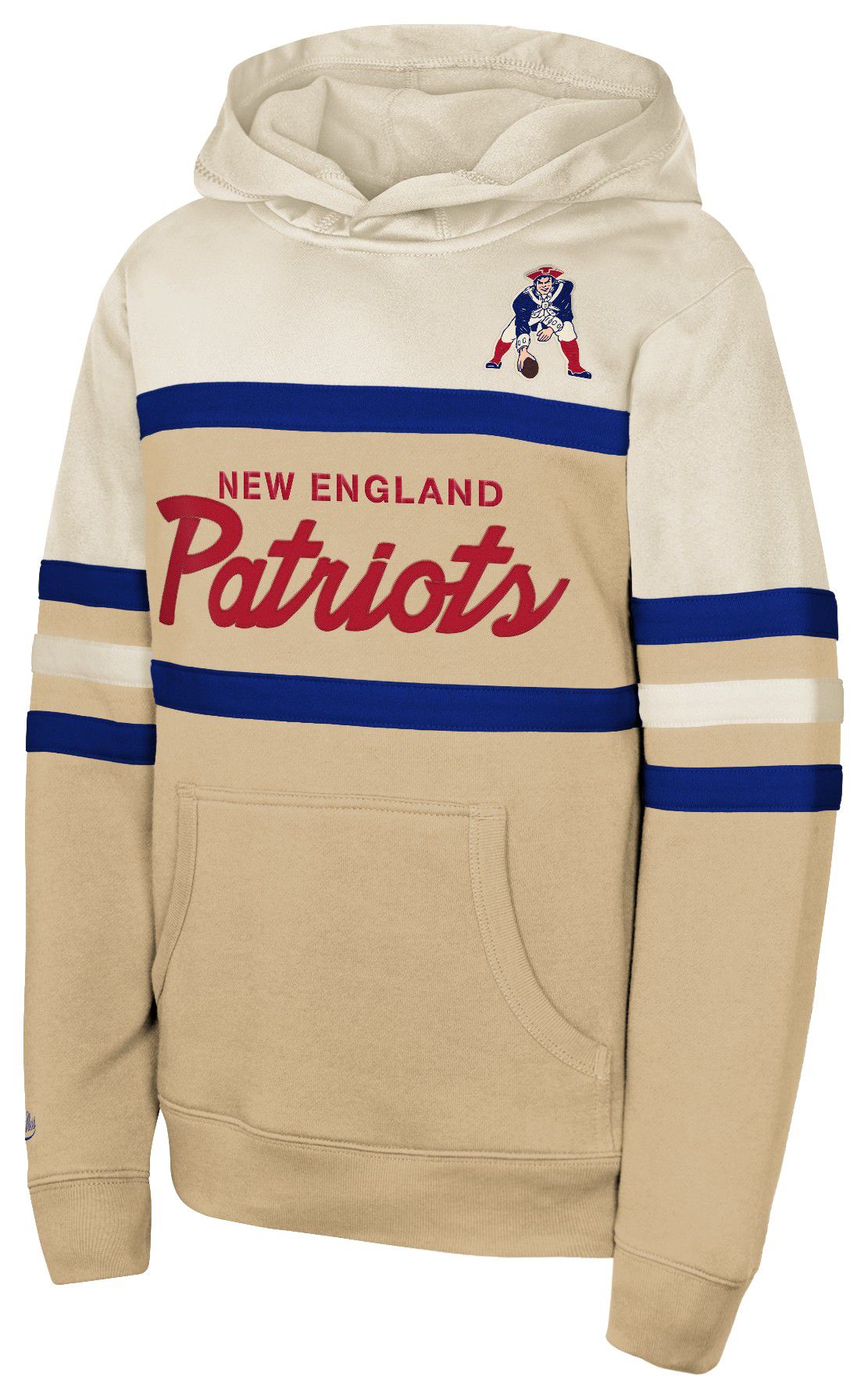 Mitchell &amp; Ness Youth New England Patriots Head Coach Tan Pullover Hoodie