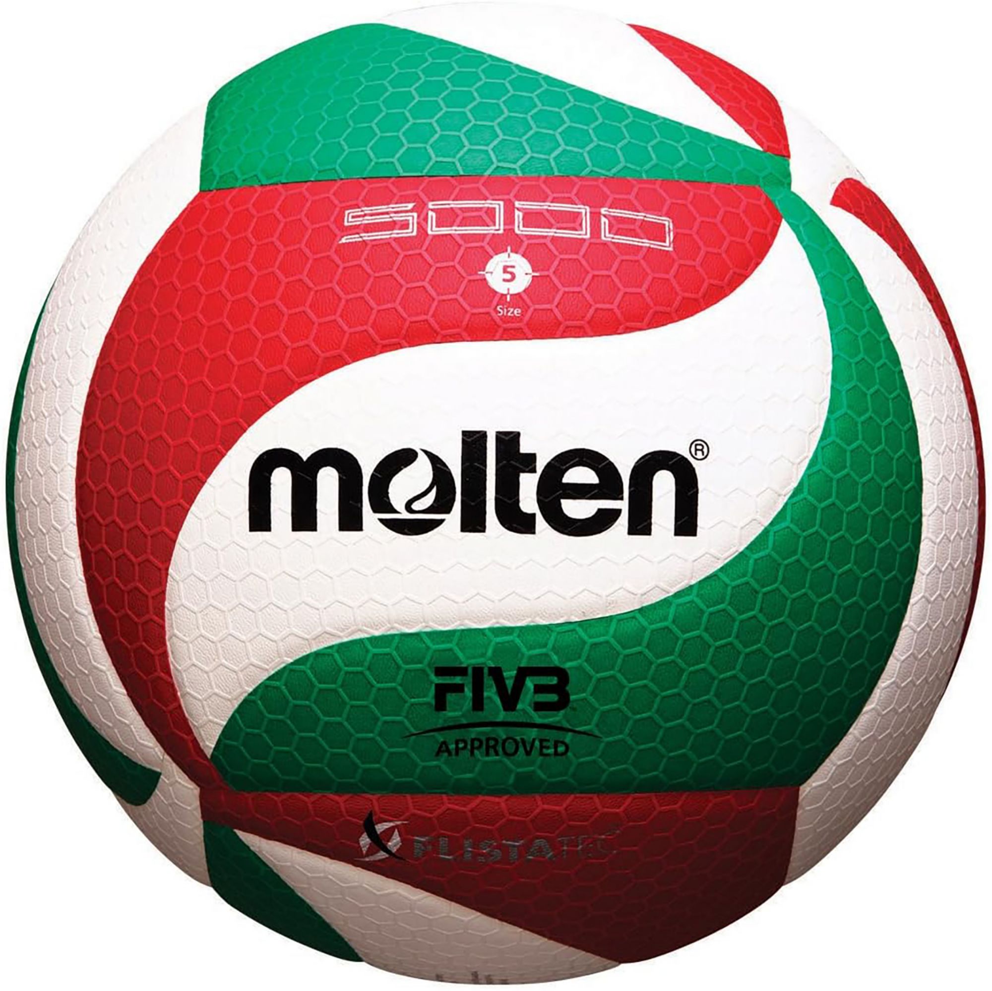 Molten Flistatec Green/Red Volleyball | Dick's Sporting Goods
