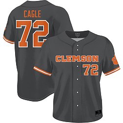 Prosphere Men's Clemson Tigers #72 Grey Valerie Cagle Full Sublimated Softball Jersey