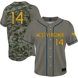 Prosphere Men's West Virginia Mountaineers #1 Camo Full Sublimated Alternate Baseball Jersey