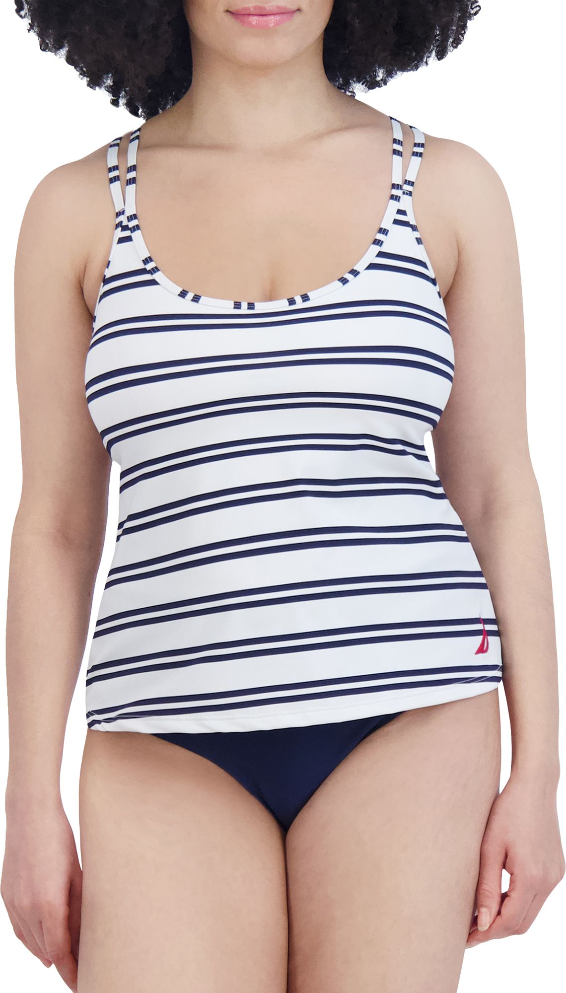 Nautica Women's Strappy Scoop Tankini Set