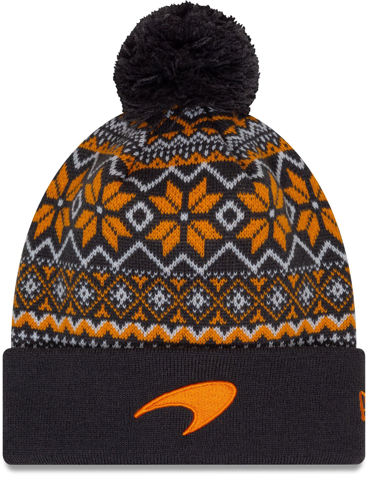 New Era Adult McLaren Racing Team Knit Grey Beanie