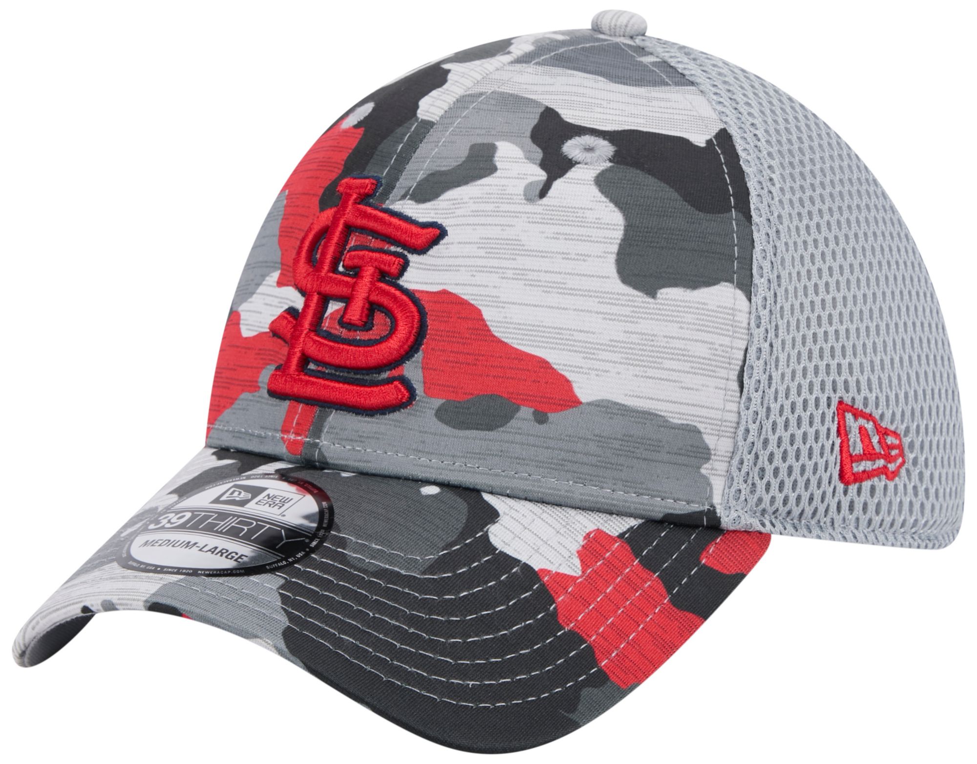 New Era Adult St. Louis Cardinals Gray Active 39Thirty Stretch Fit Hat