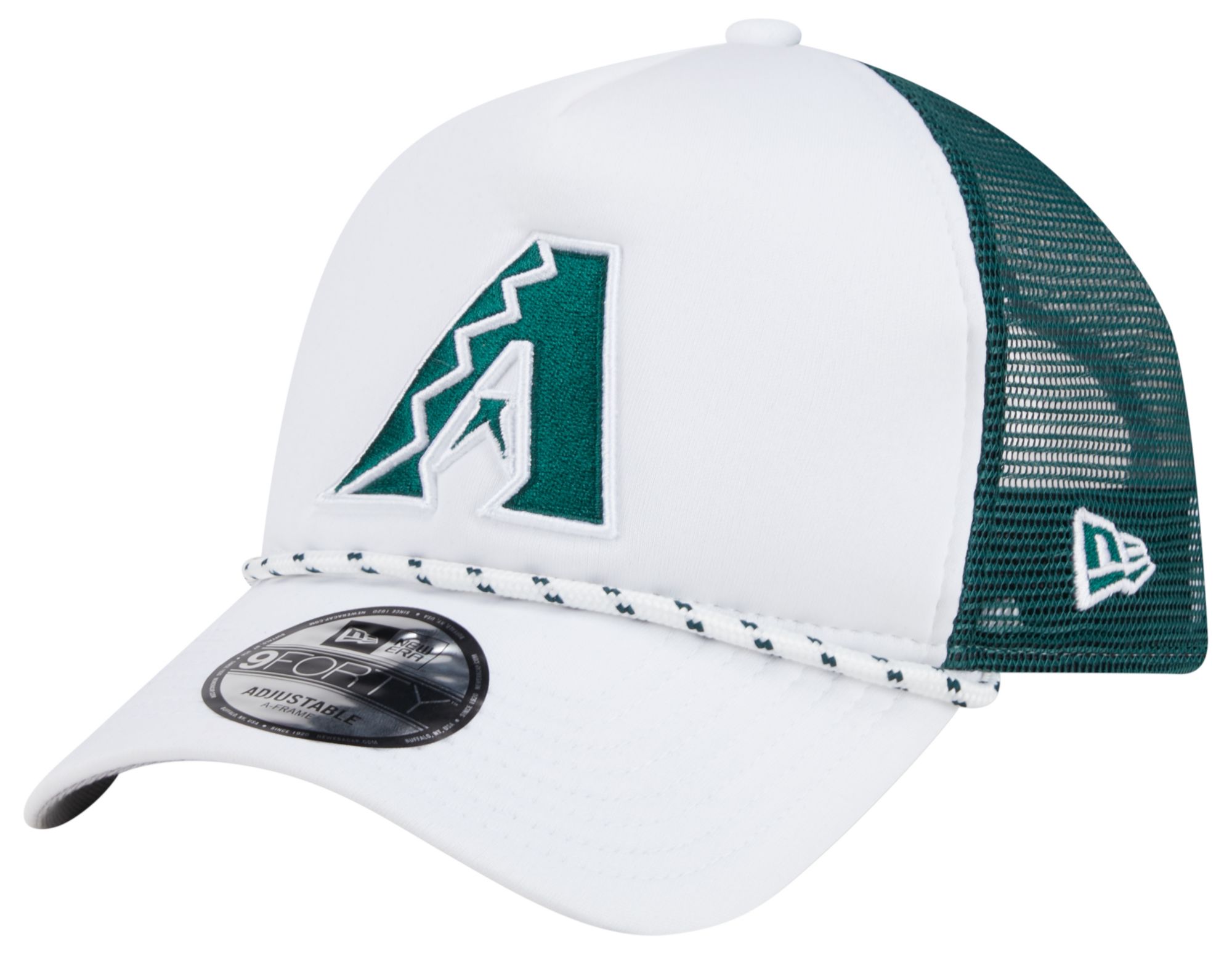 New Era Adult Arizona Dbacks White 9Forty Court Trucker Adjustable Hat