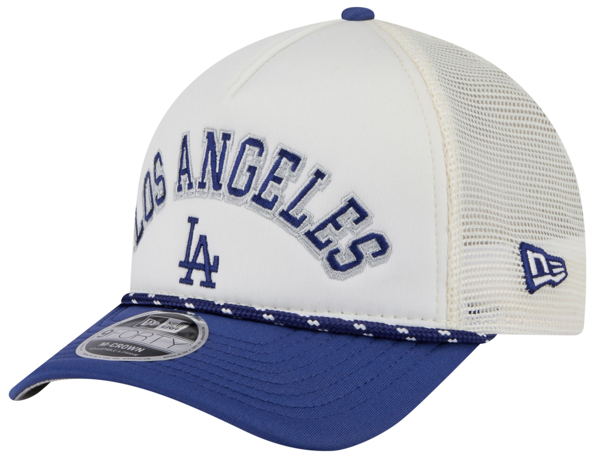 New Era Adult Los Angeles Dodgers White Arch Glitz 9Forty Adjustable Hat