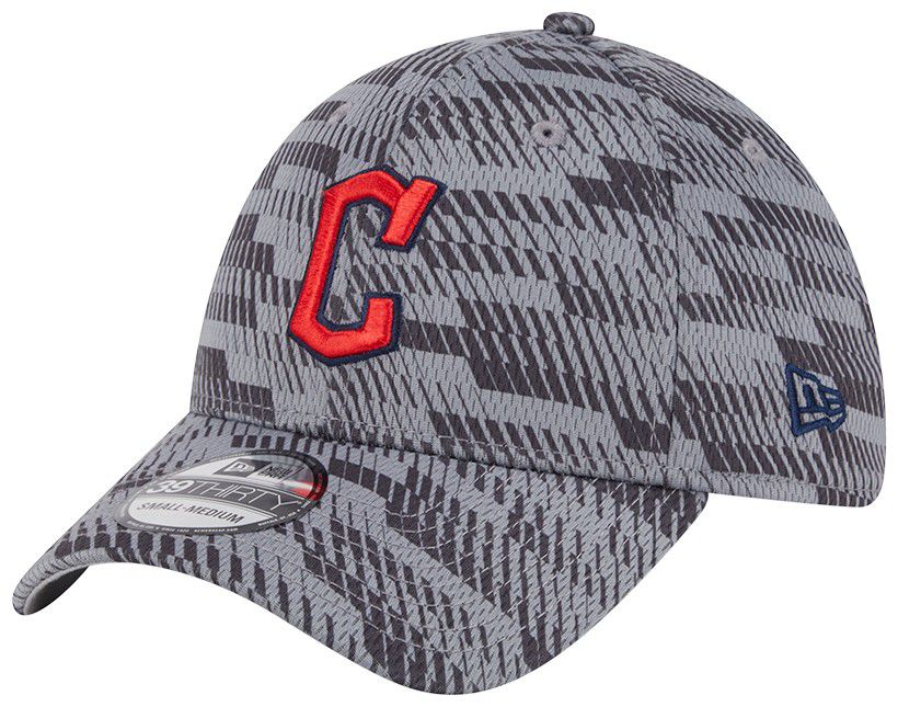 New Era Adult Cleveland Guardians Clubhouse Grey 39Thirty Stretch Fit Hat