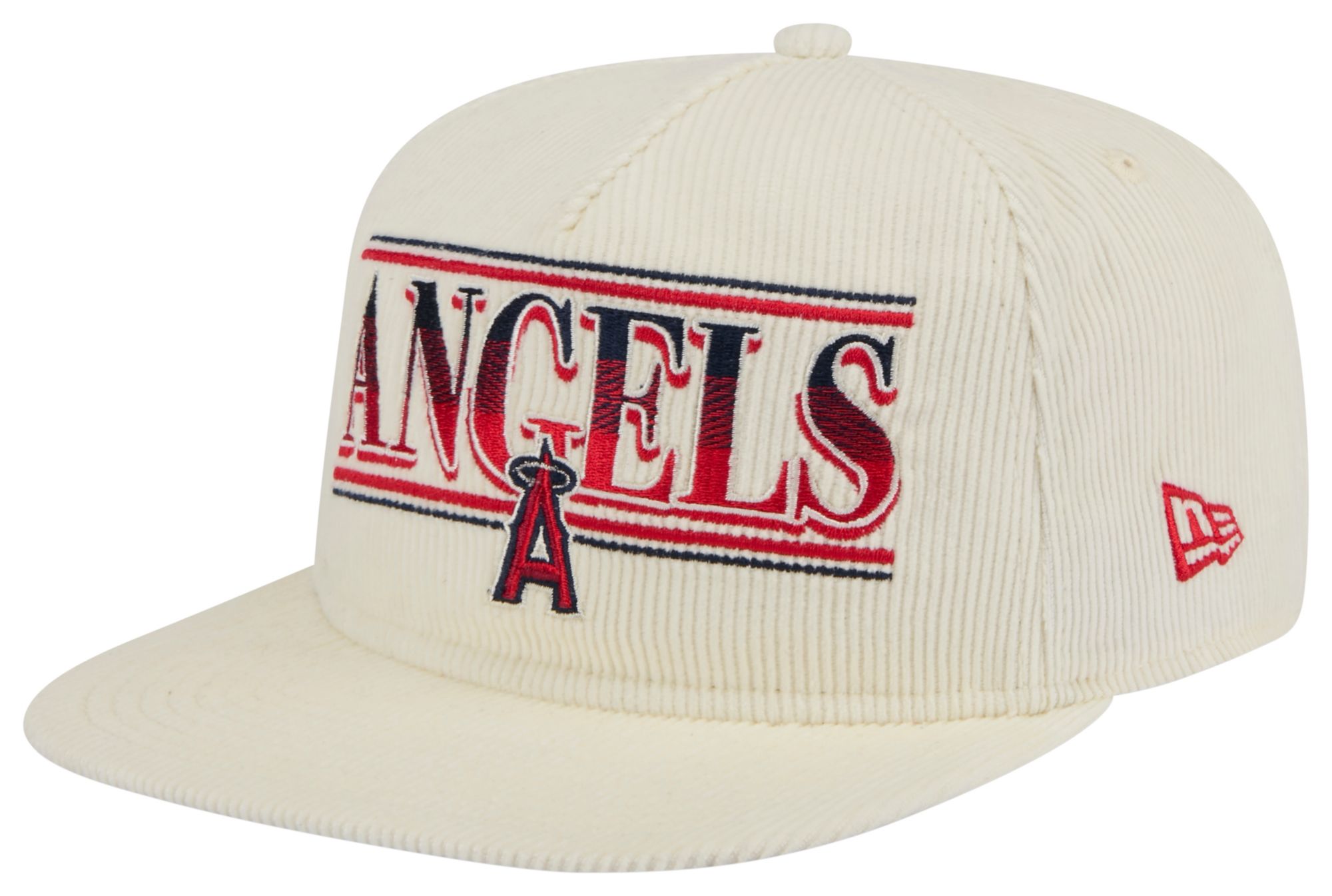 New Era Adult Los Angeles Angels White Throwback Golfer Hat