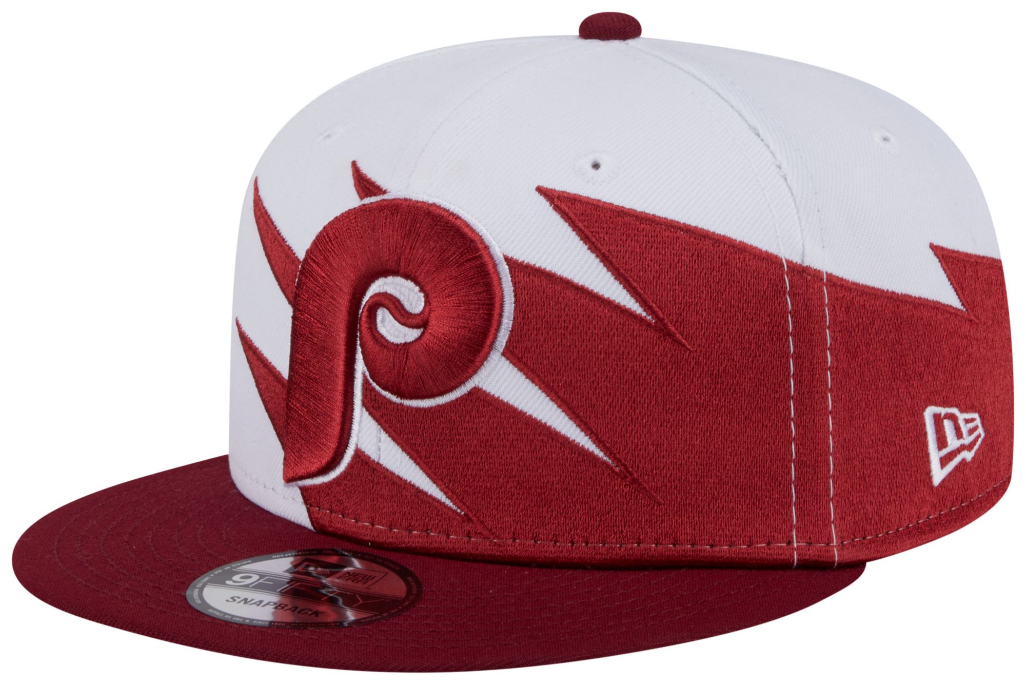 New Era Adult Philadelphia Phillies Maroon Jagged 9Fifty Adjustable Hat