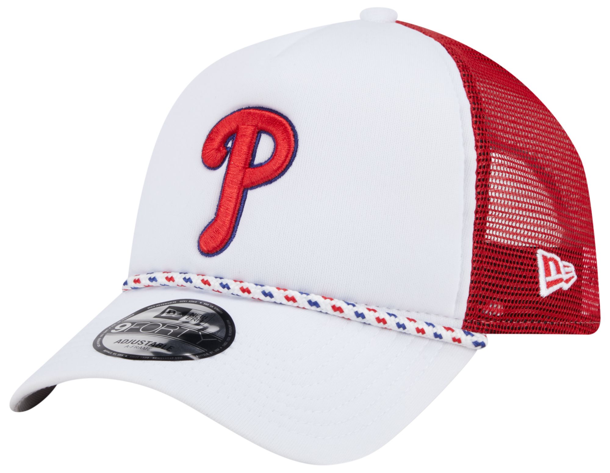 New Era Adult Philadelphia Phillies White 9Forty Court Trucker Adjustable Hat