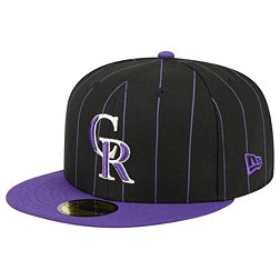 New Era Adult Colorado Rockies Purple Throwback 59Fifty Fitted Hat