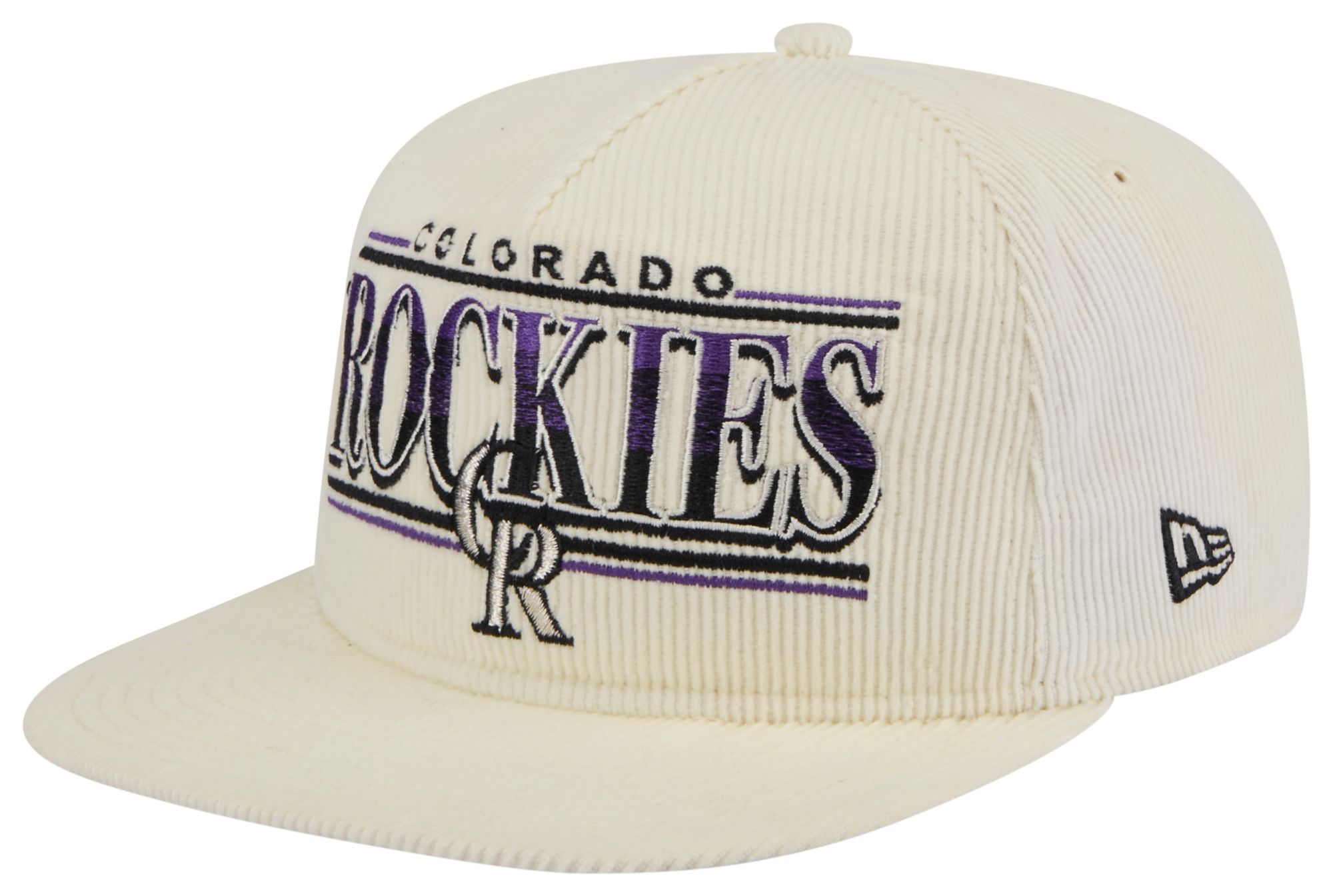 New Era Adult Colorado Rockies White Throwback Golfer Hat