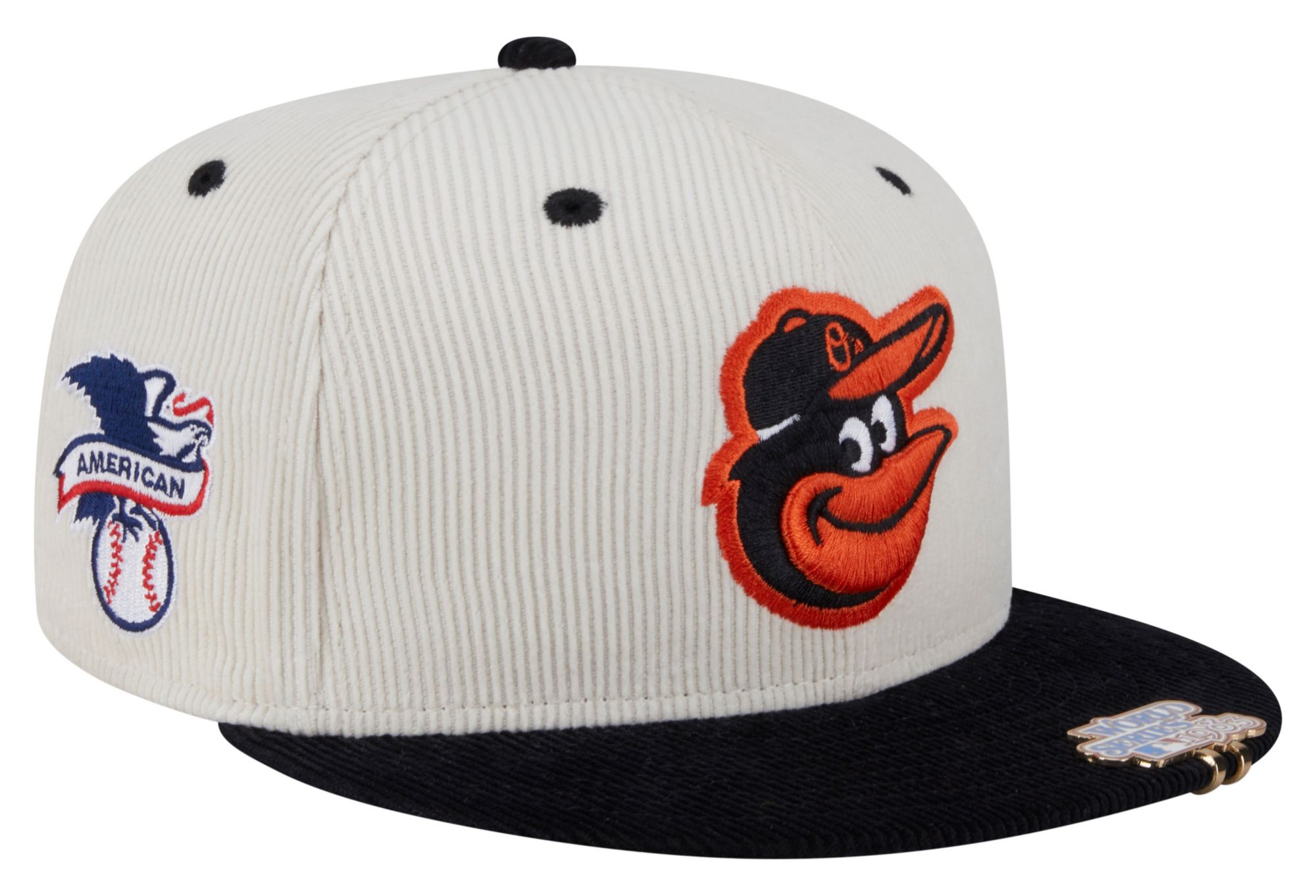 New Era Adult Baltimore Orioles Cream 2Tone Corduroy 59Fifty Fitted Hat