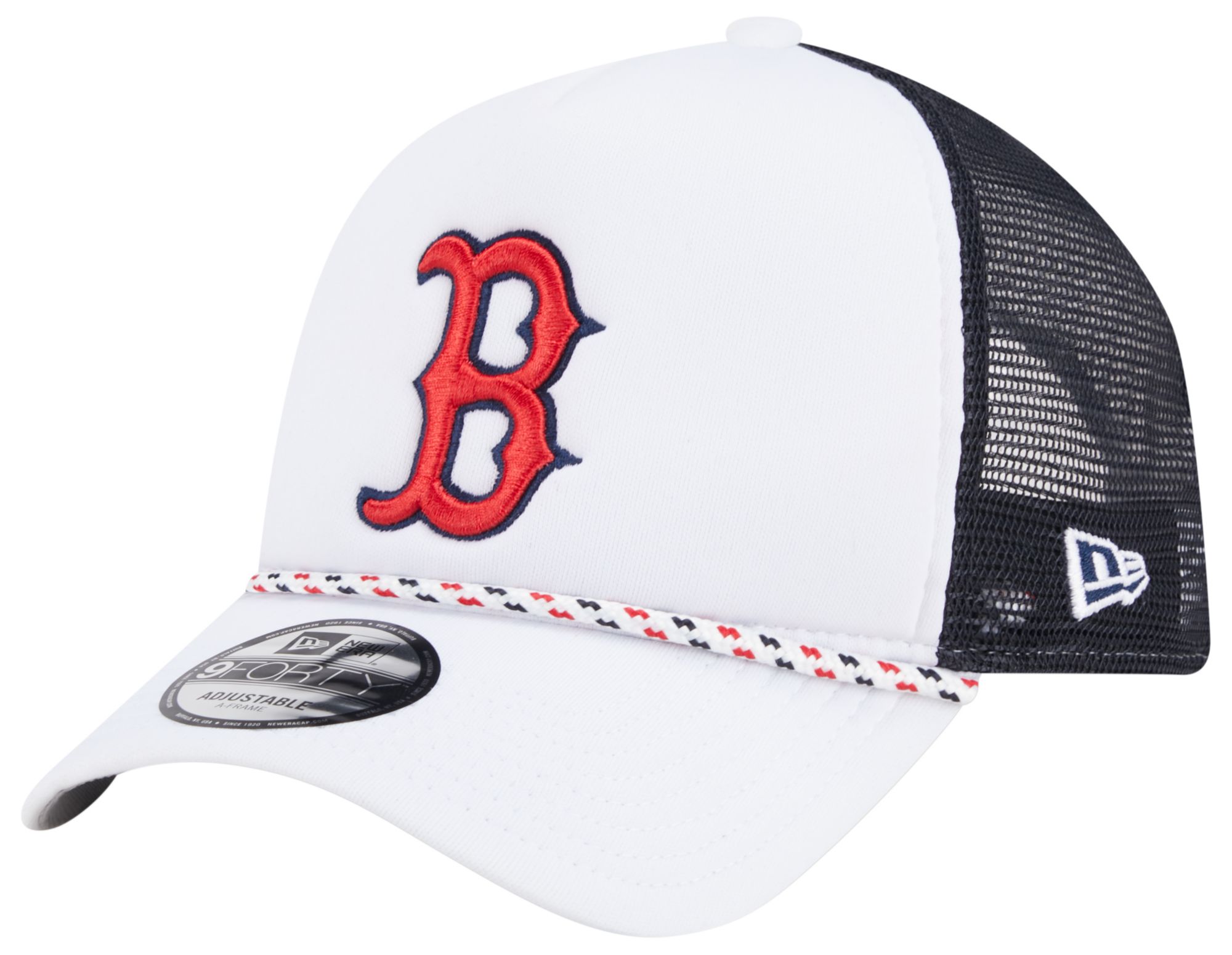 New Era Adult Boston Red Sox White 9Forty Court Trucker Adjustable Hat
