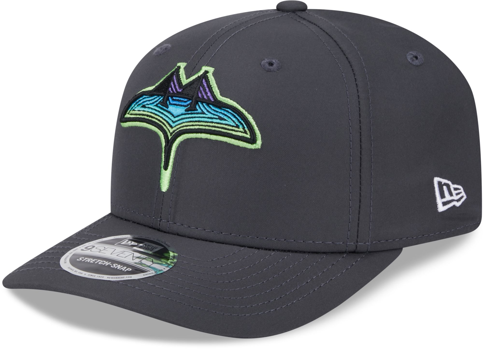 New Era Adult Tampa Bay Rays Evergreen City Connect 9Seventy Stretch Snap Hat