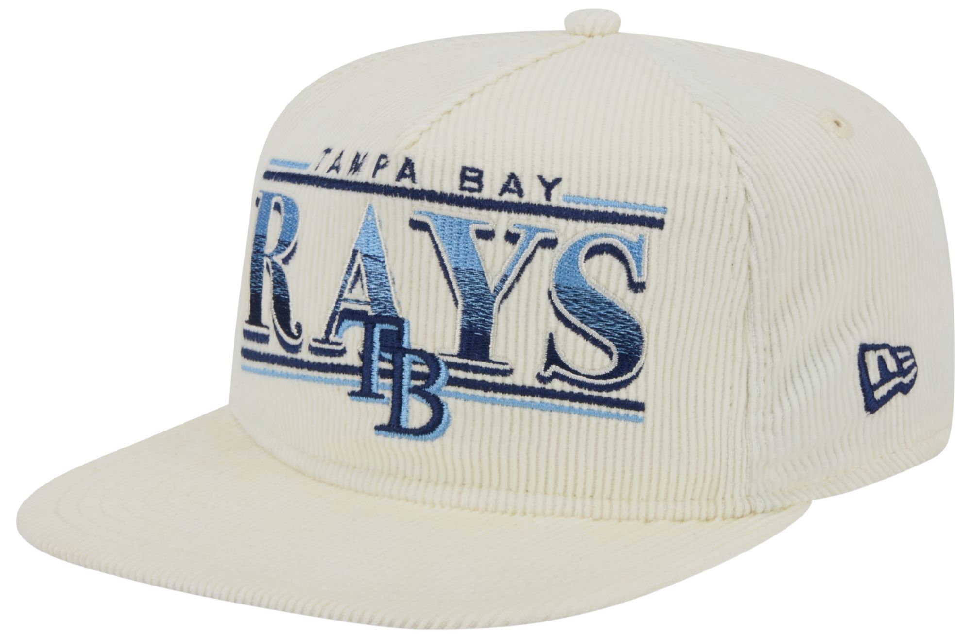 New Era Adult Tampa Rays White Throwback Golfer Hat