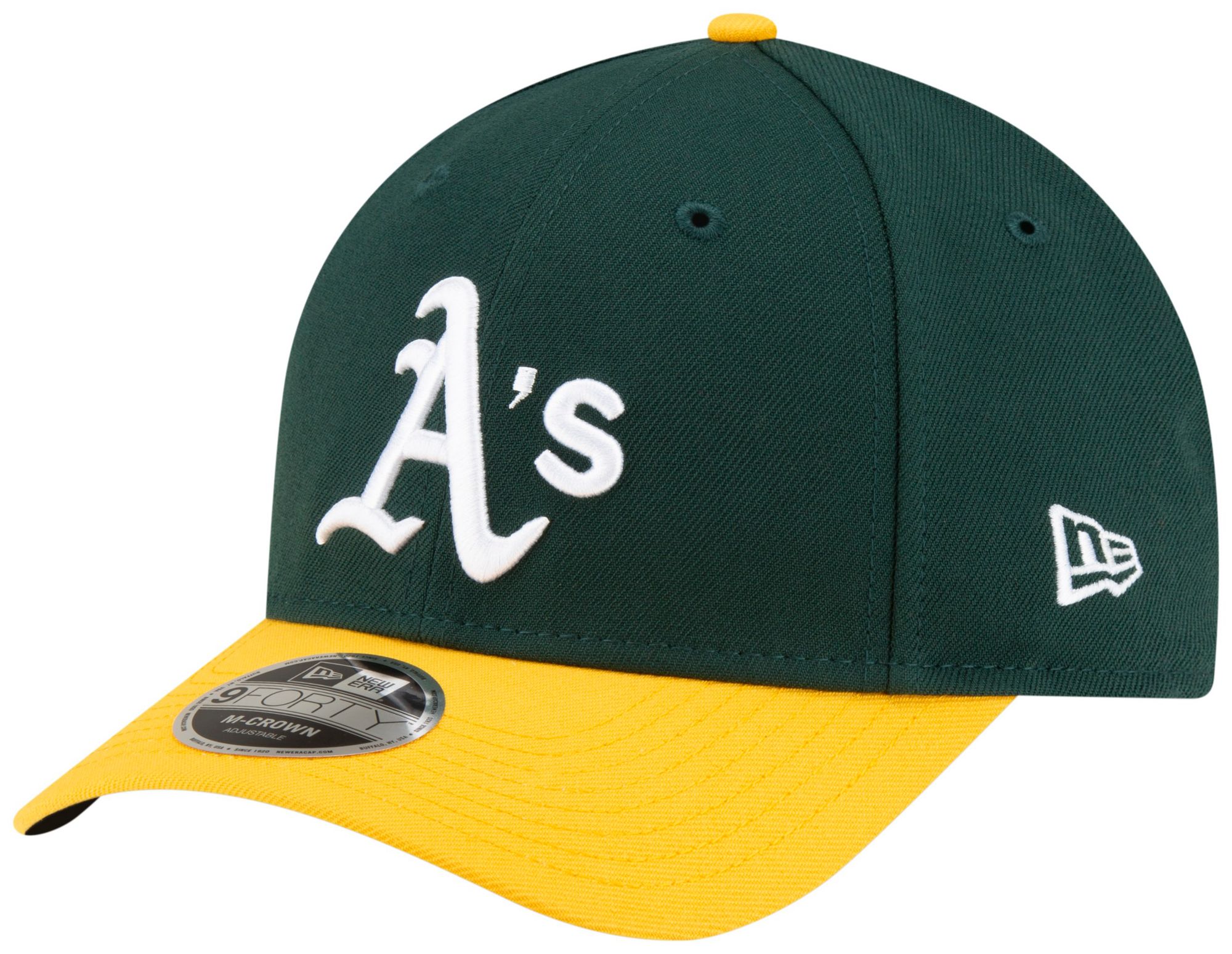New Era Adult Athletics Green Player Replica 9Forty Adjustable Hat