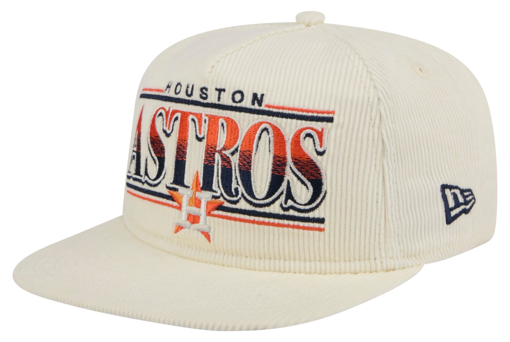 New Era Adult Houston Astros White Throwback Golfer Hat