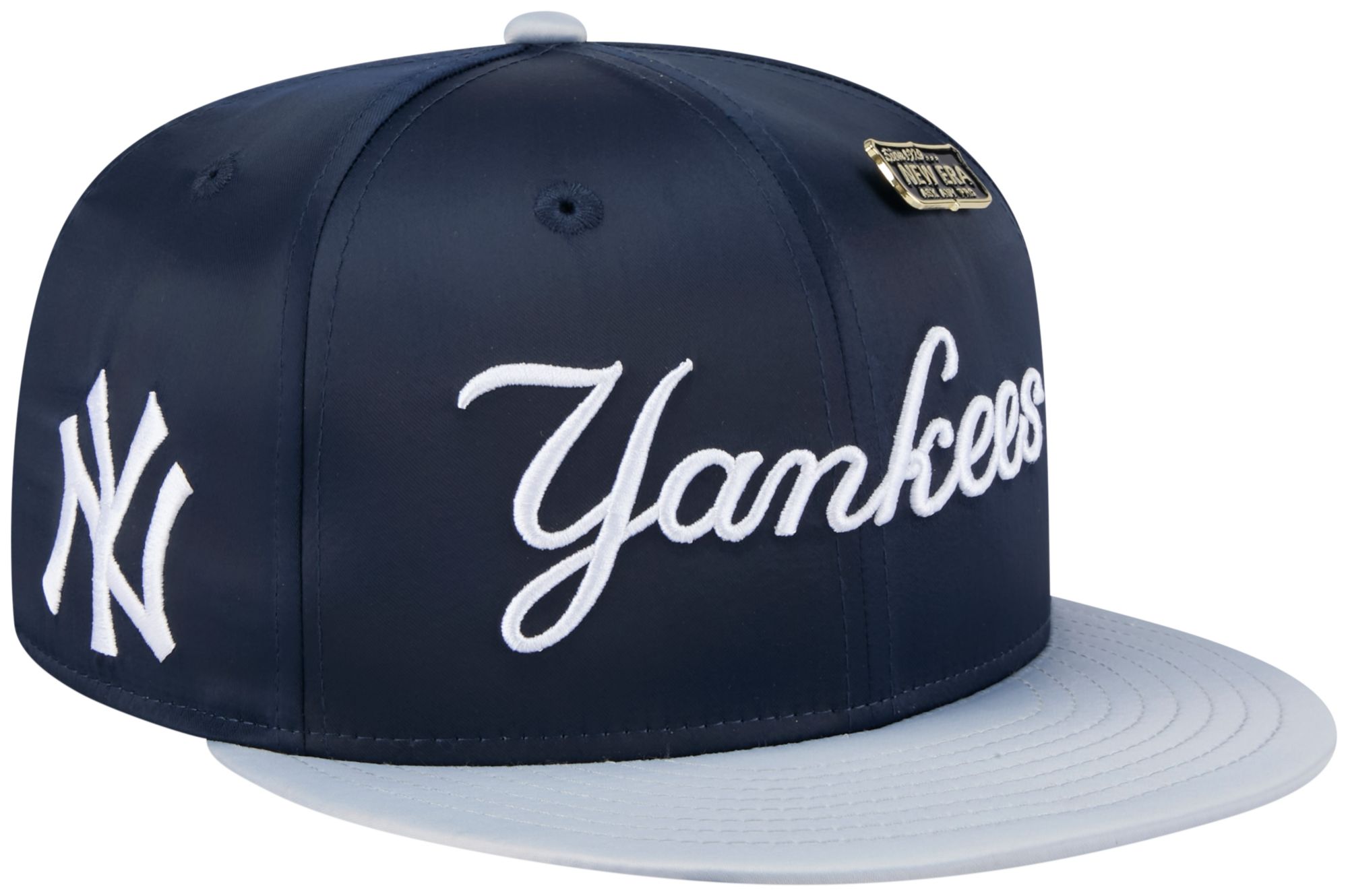 New Era Adult New York Yankees Navy Satin 59Fifty Fitted Hat