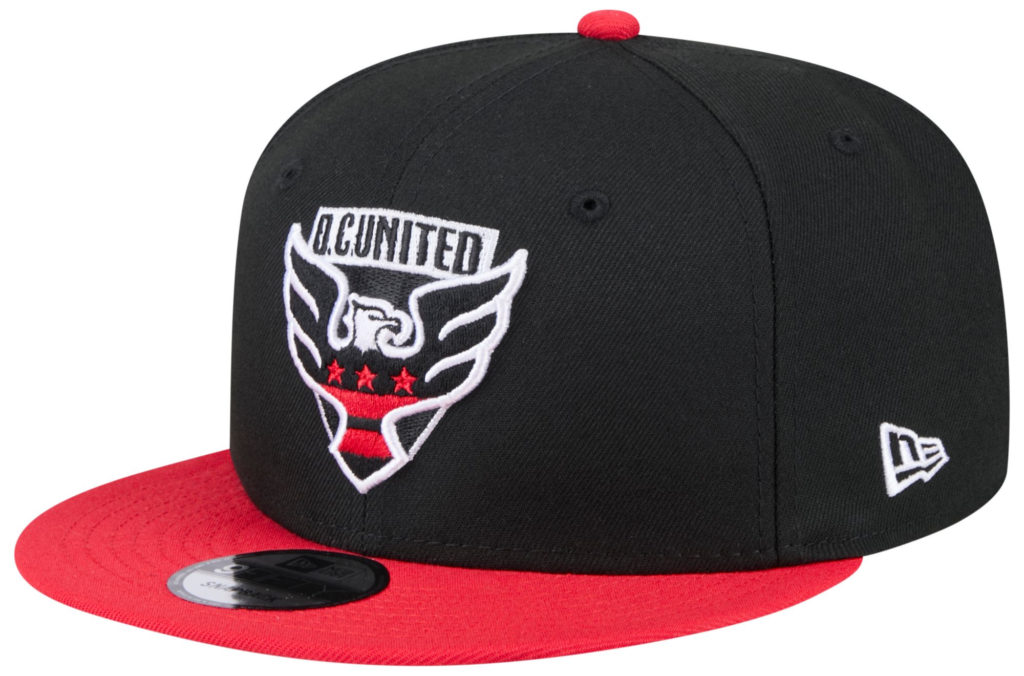 New Era Adult D.C. United Black Logo 9Fifty Adjustable Hat