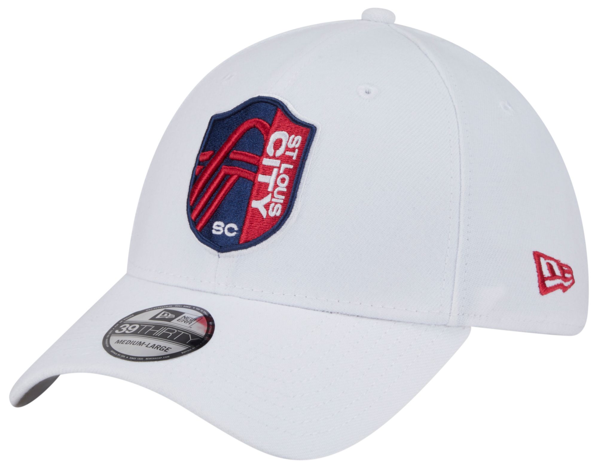 New Era Adult St. Louis City SC White 39Thirty Stretch Fit Hat