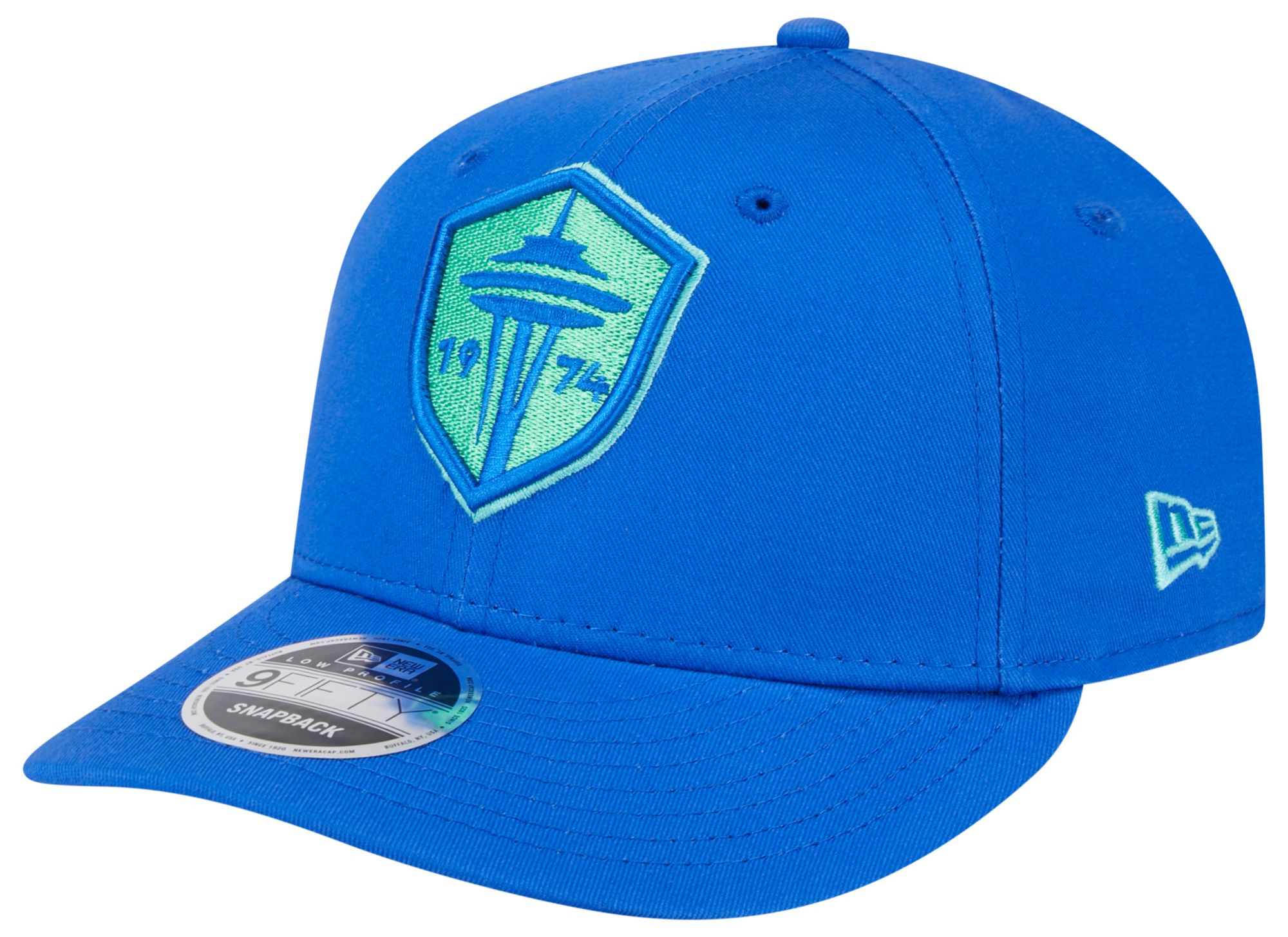 New Era Adult Seattle Sounders Black Logo 9Fifty Adjustable Hat