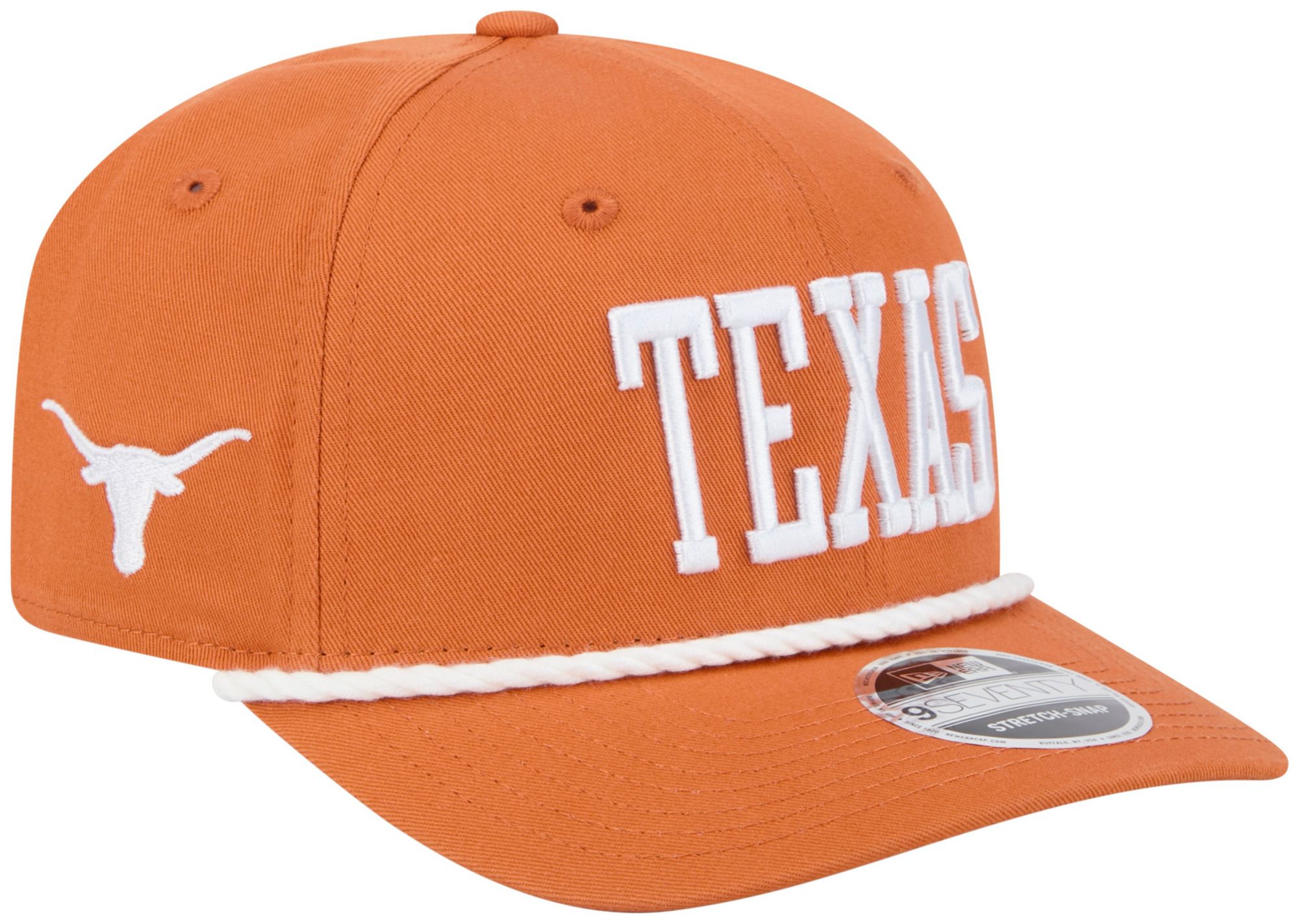 New Era Adult Texas Longhorns Orange 970 Adjustable Stretch-Snap Hat