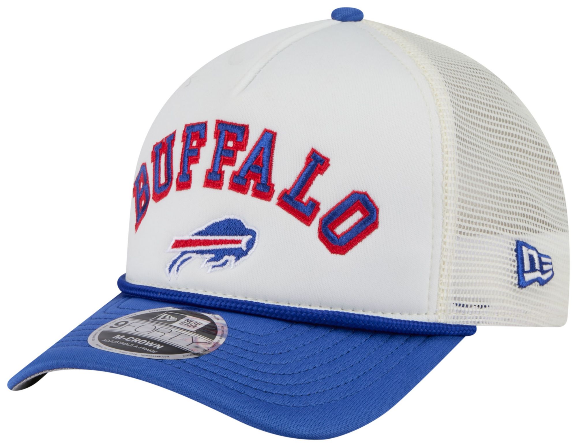 New Era Adult Buffalo Bills Chrome Arch 9Forty Adjustable Hat