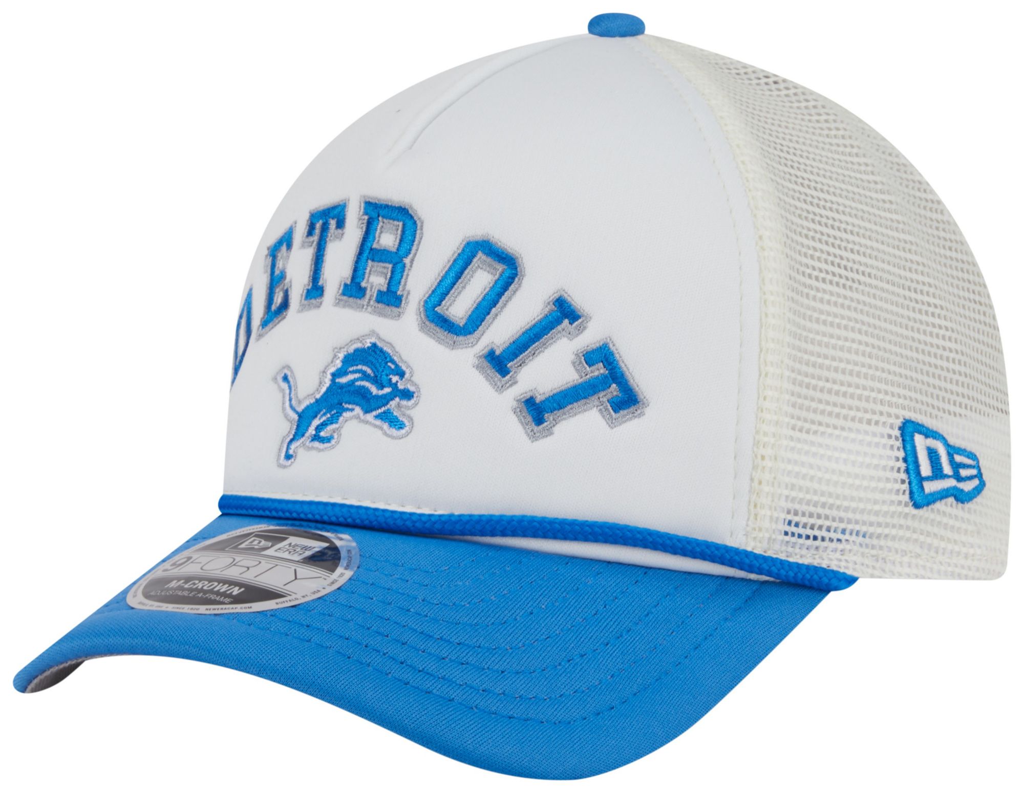 New Era Adult Detroit Lions Chrome Arch 9Forty Adjustable Hat