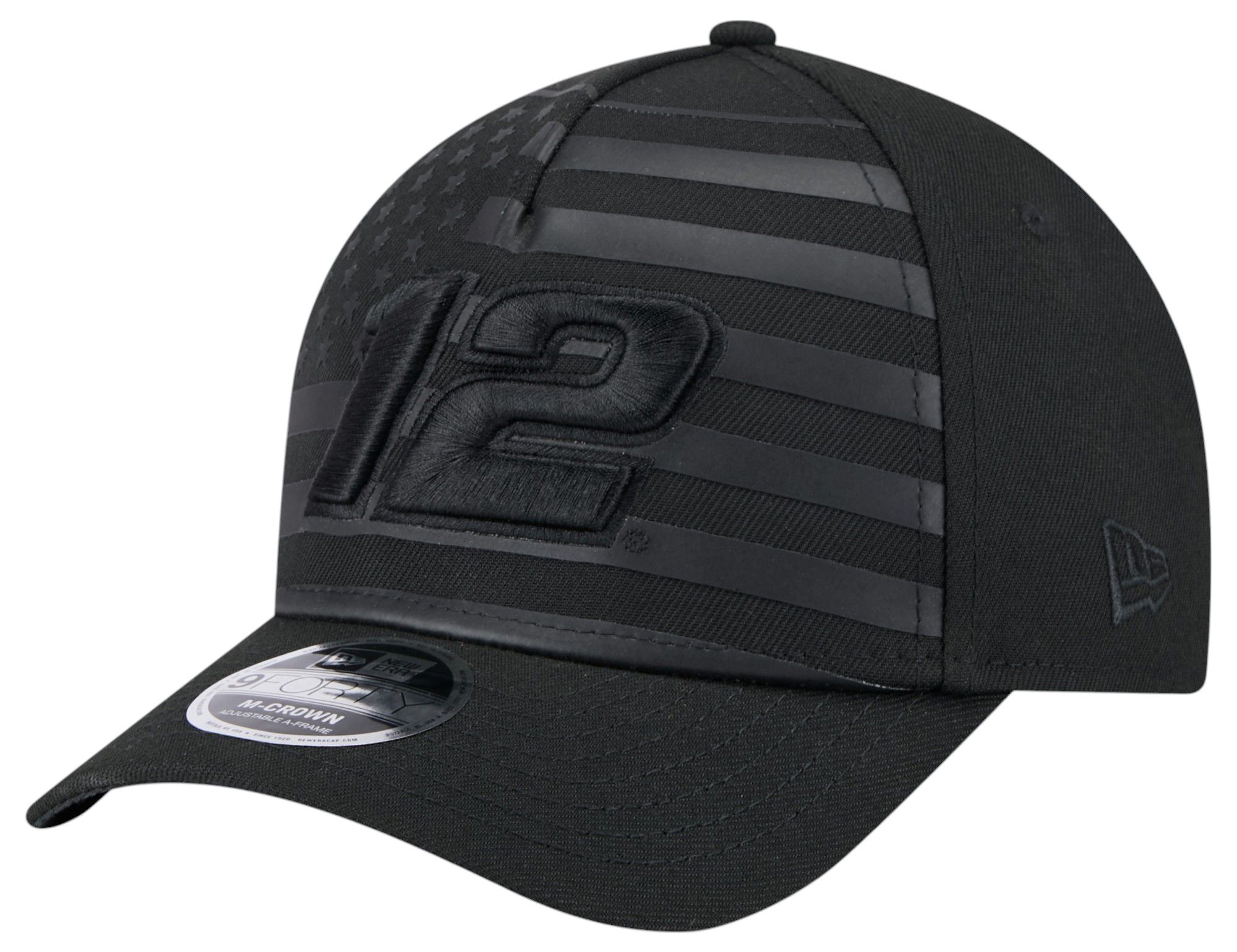 New Era Adult Ryan Blaney Black Flag 9Forty Adjustable Hat