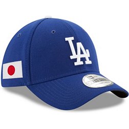 New Era Men's Los Angeles Dodgers Dodger Blue Flag 39Thirty Stretch Fit Hat