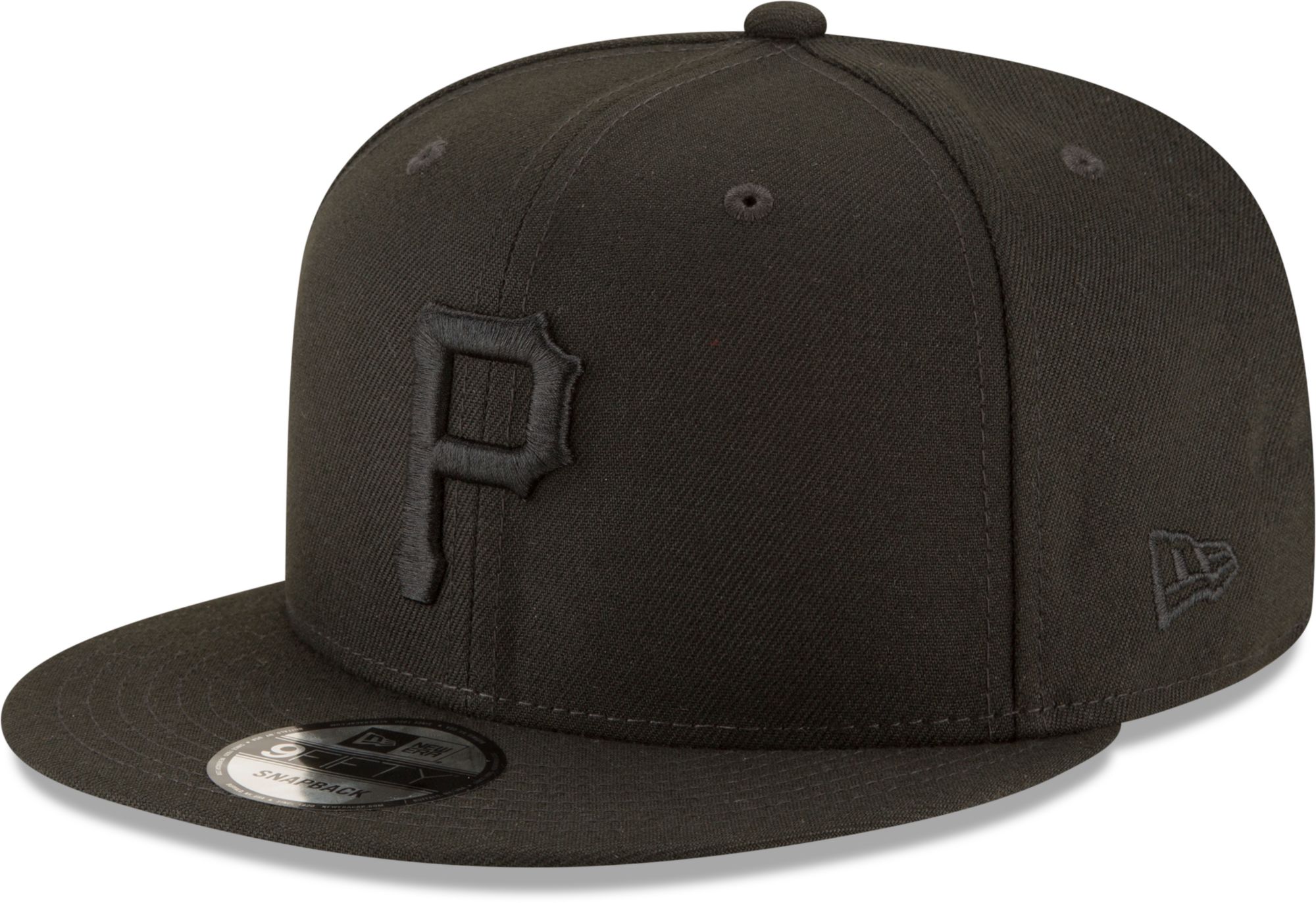 New Era Men's Pittsburgh Pirates Black 9Fifty Basic Adjustable Hat