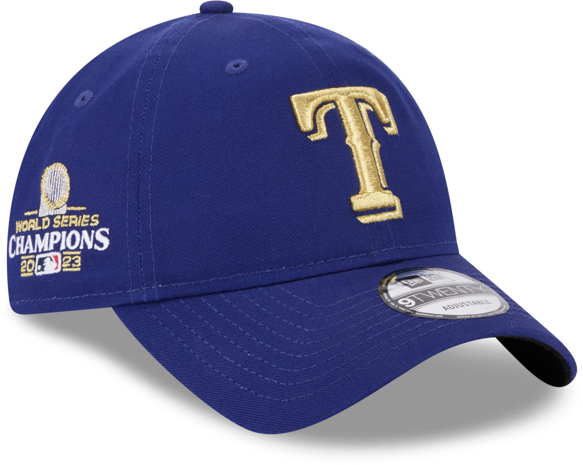 New Era Men's Texas Rangers Gold Collection 2024 Blue 9Twenty Adjustable Hat