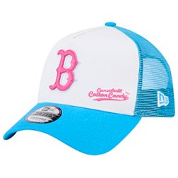 New Era Men's Boston Red Sox Big League Chew Curveball Cotton Candy White A-Frame 9Forty Adjustable Hat