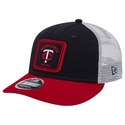 New Era Men's Minnesota Twins Navy Squared Low Profile 59Fifty Fitted Hat