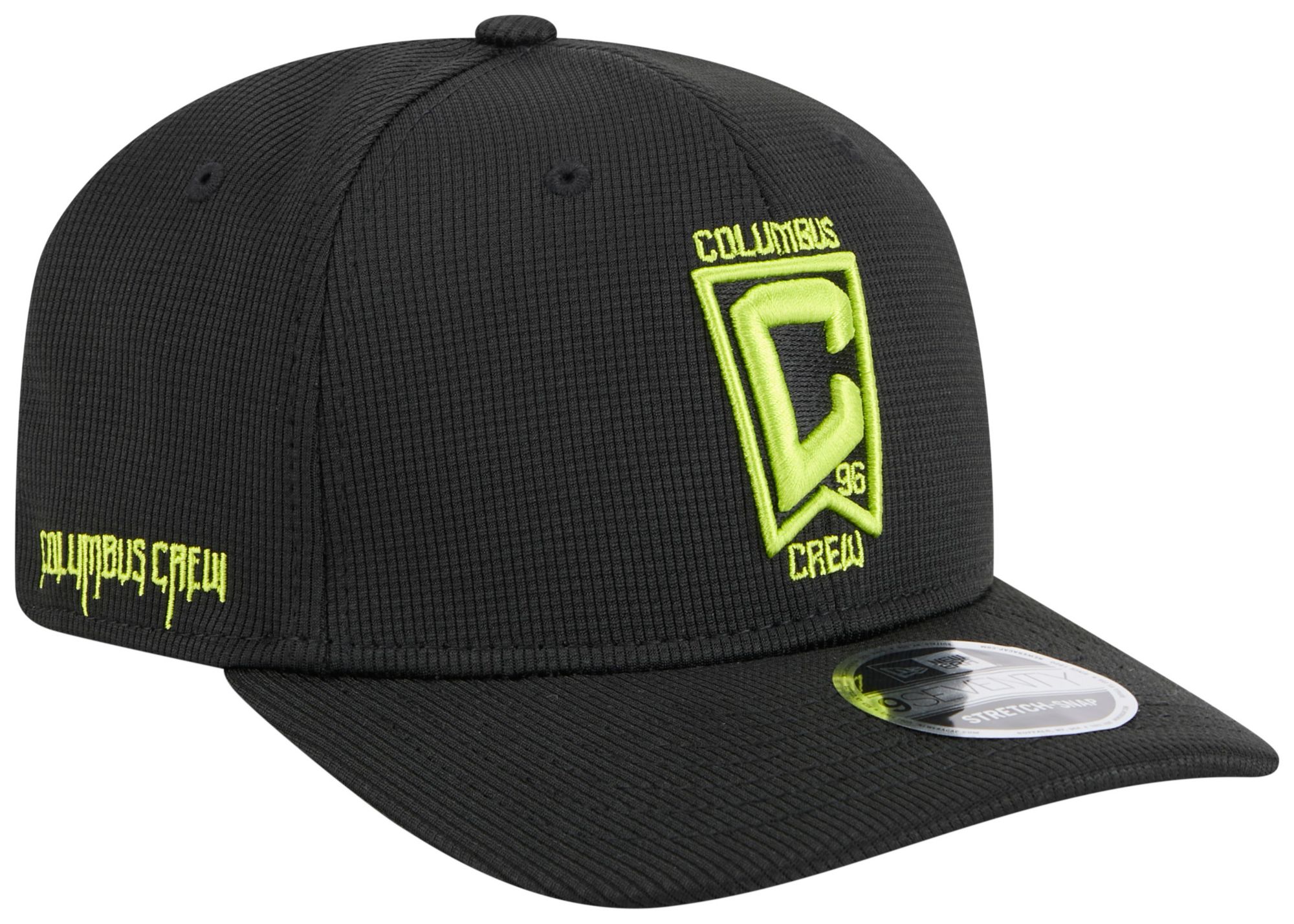 New Era Men's Columbus Crew 2025- 2026 Black Jersey Hook 9Seventy Adjustable Hat