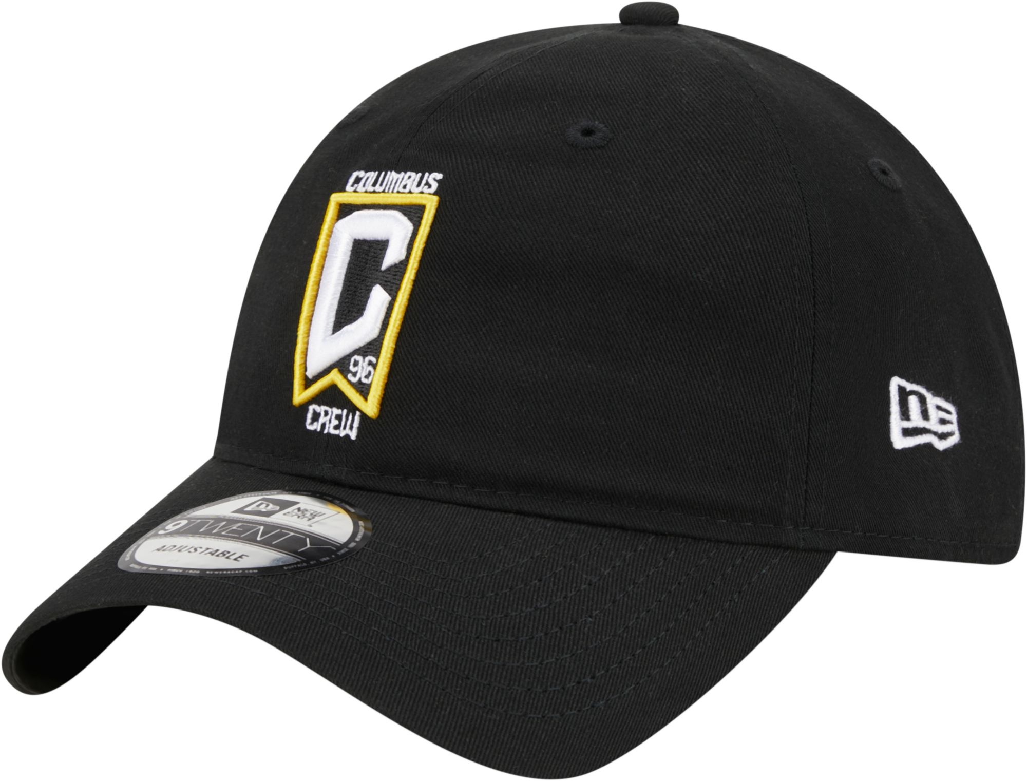 New Era Adult Columbus Crew Core Logo 9Twenty Black Adjustable Hat