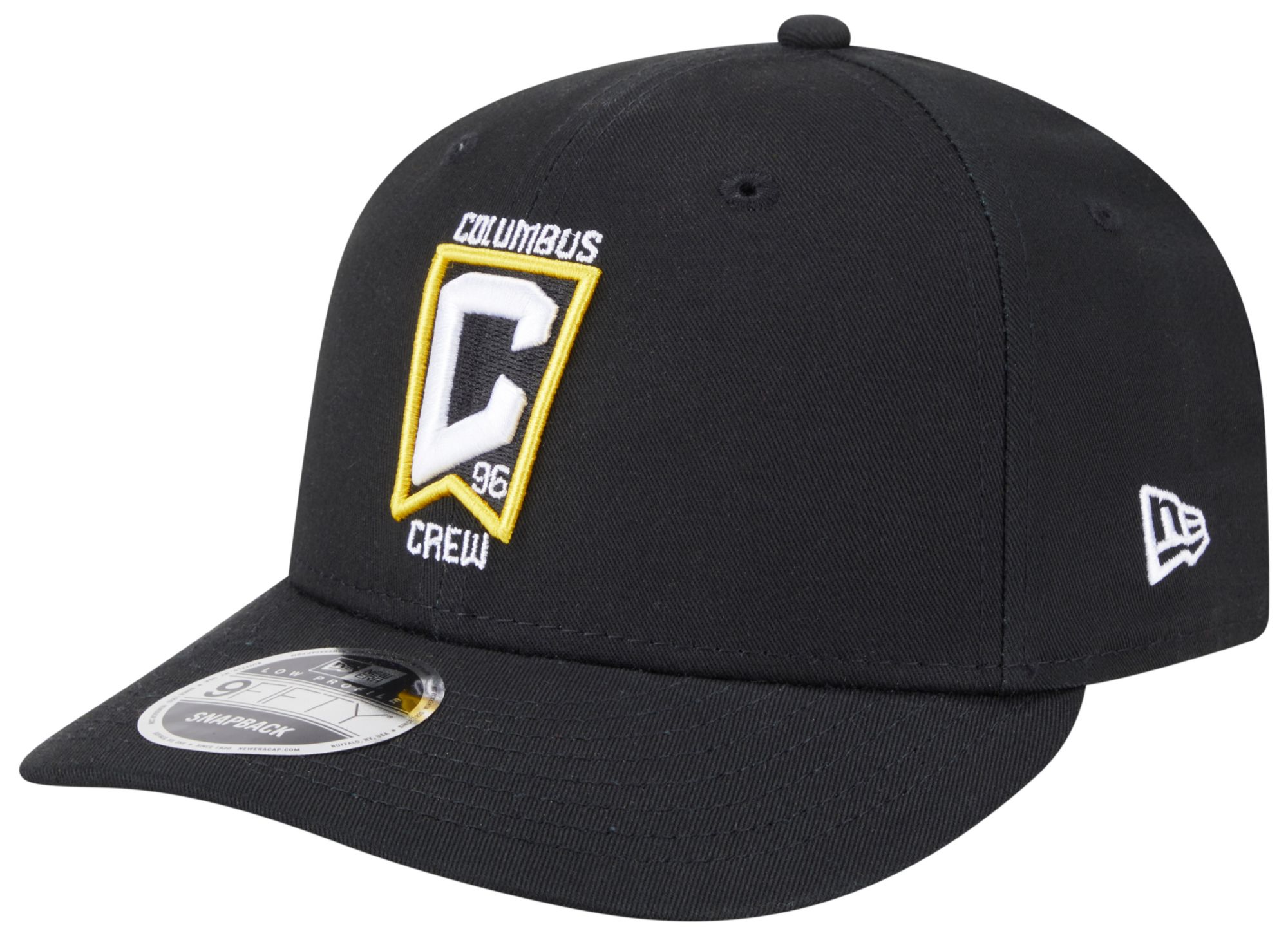 New Era Adult Columbus Crew 9Fifty 2024 Logo Black Adjustable Hat